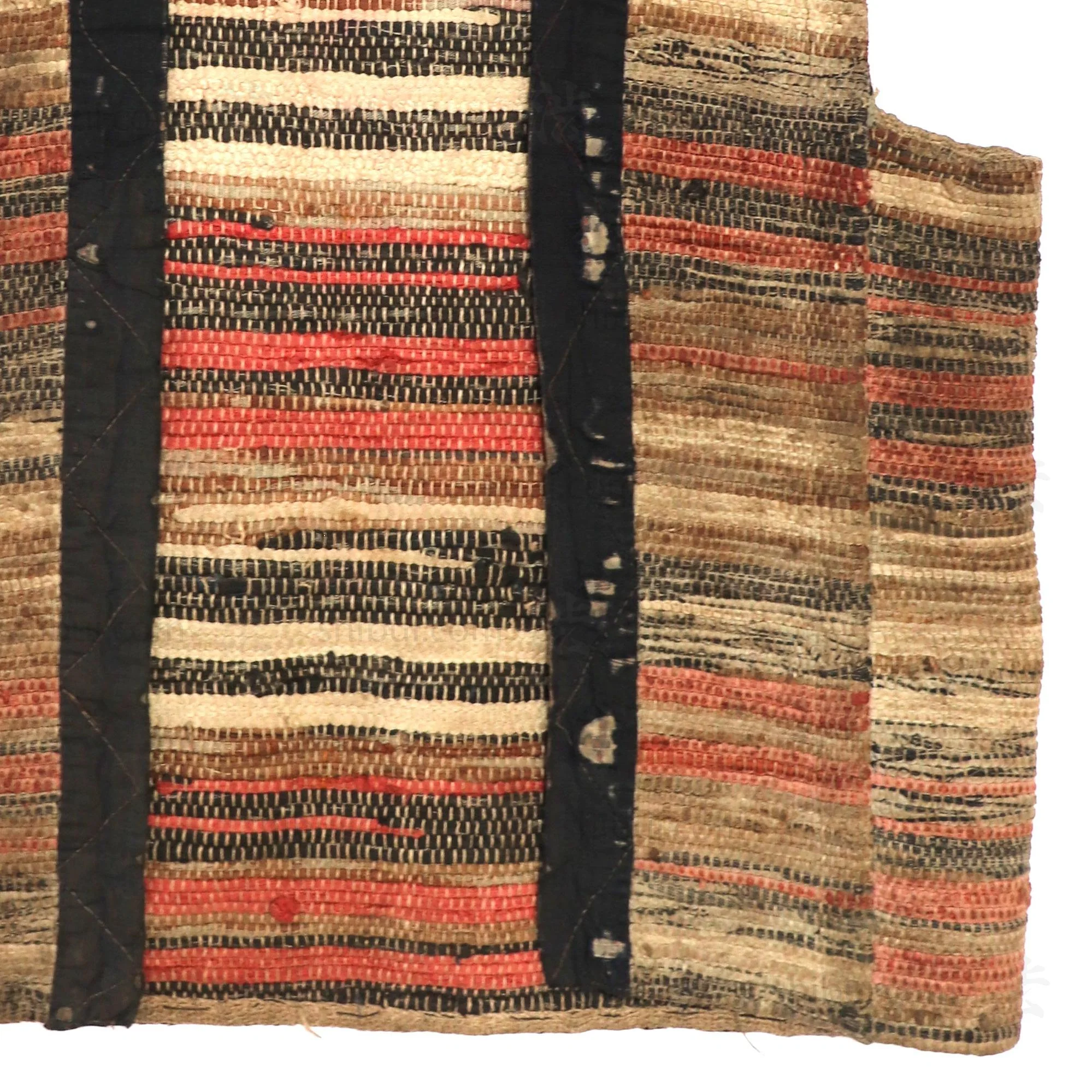 Sakiori Farmer's Vest | Japanese Folk Textile Upcycling - Image 3