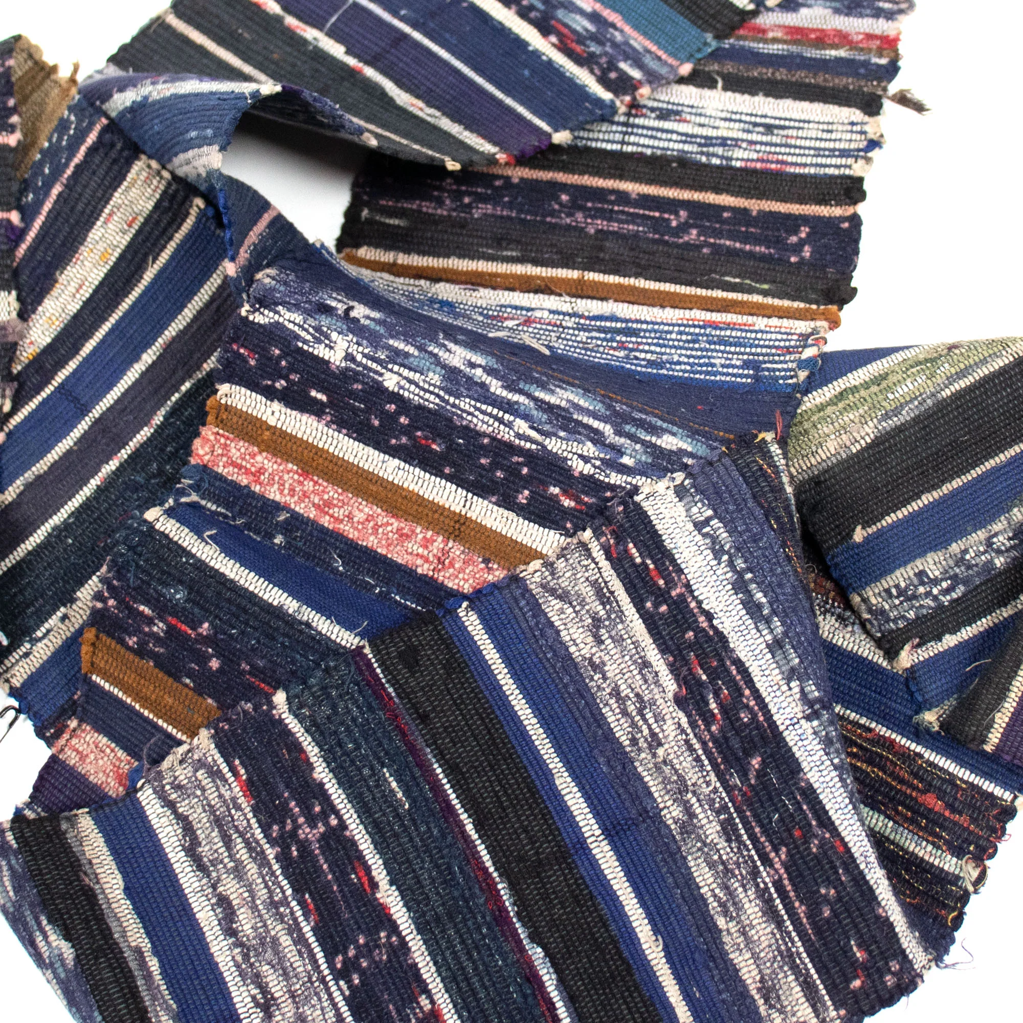 Sakiori Obi | Recycled Silk Upcycled Ragweave Belt - Image 2