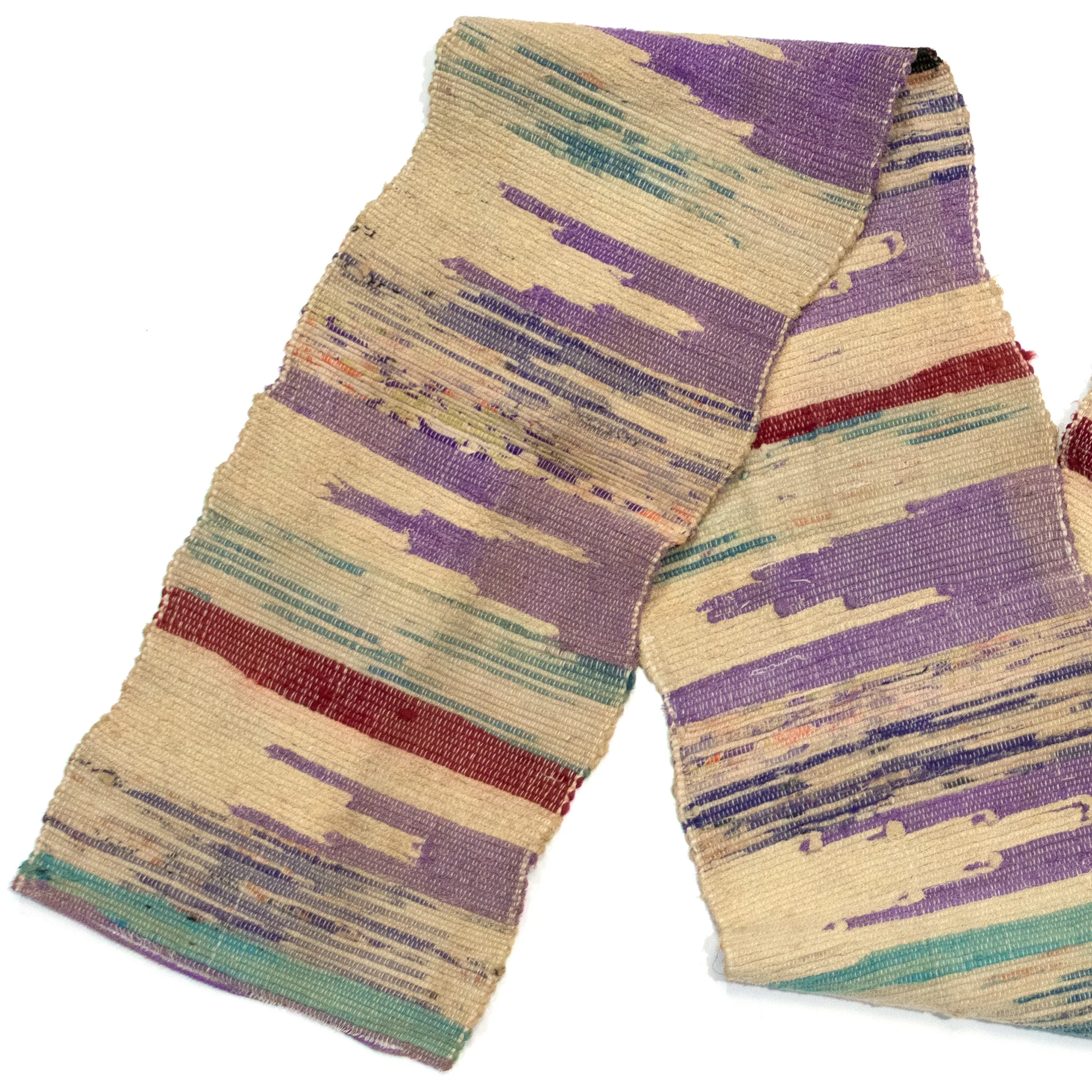 Sakiori Obi | Recycled Silk Upcycled Ragweave Belt - Image 4