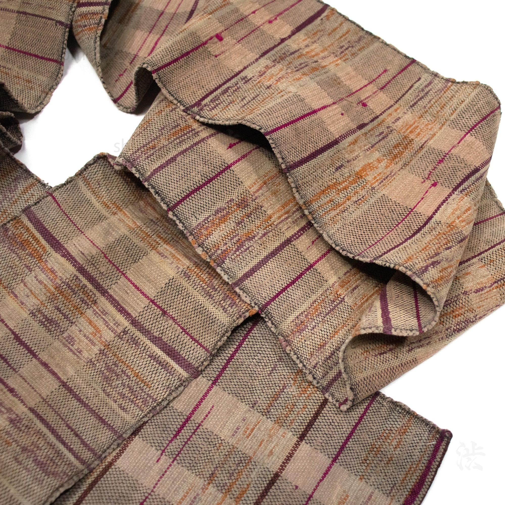 Sakiori Obi | Recycled Silk Upcycled Ragweave Belt - Image 3