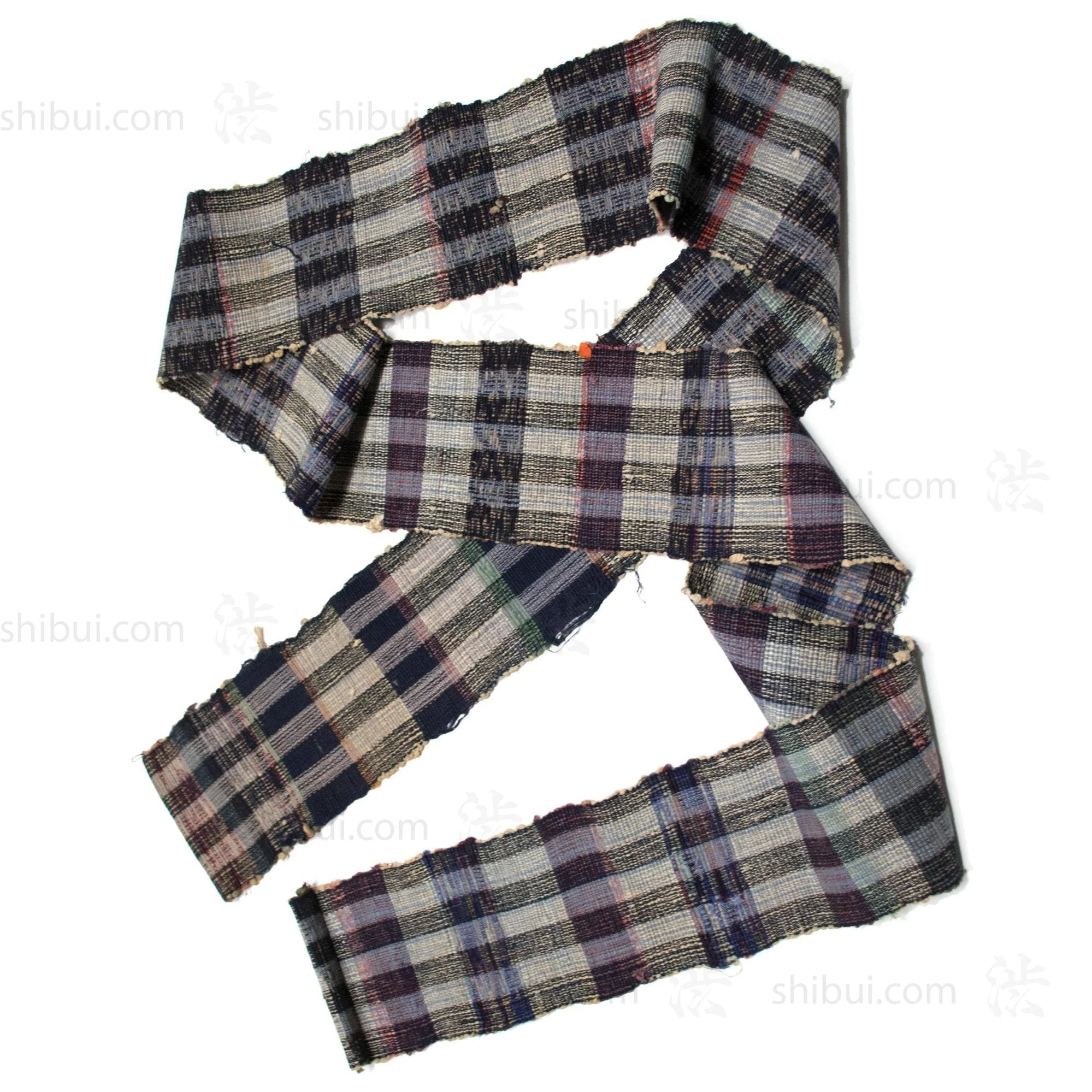 Sakiori Obi | Recycled Silk Upcycled Ragweave Belt - Image 2