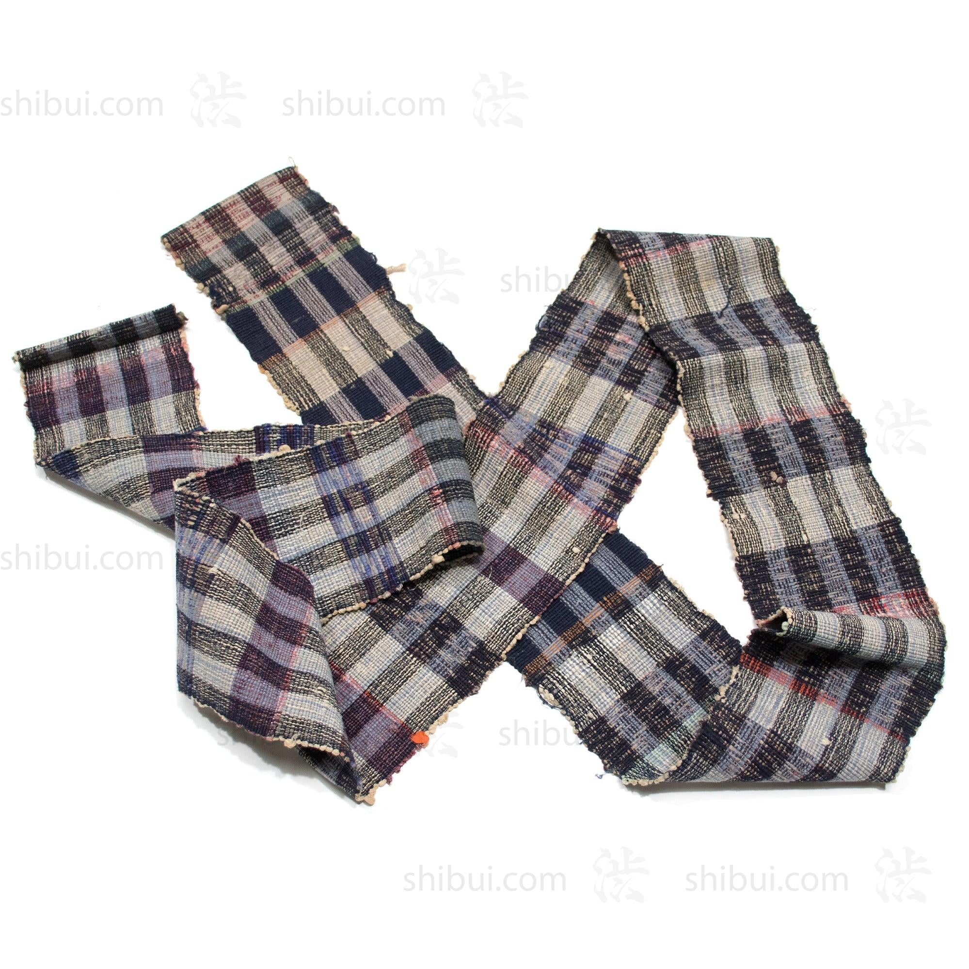Sakiori Obi | Recycled Silk Upcycled Ragweave Belt - Image 4