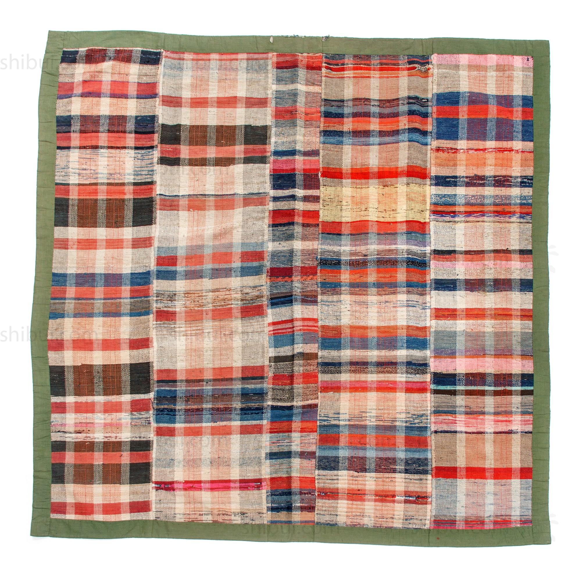 Sakiori Rug |  Japanese Ragweave Folk Textile Recycling