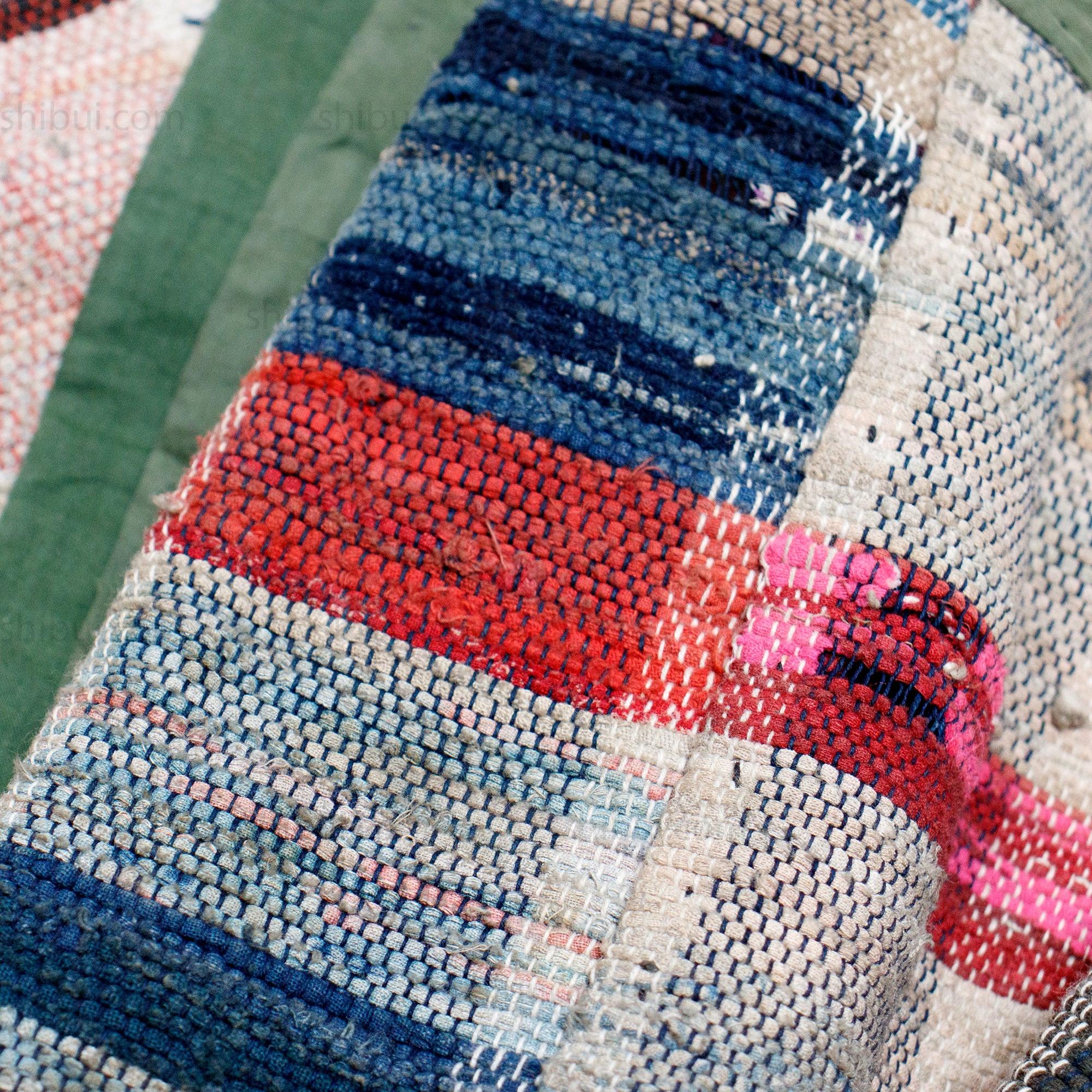 Sakiori Rug |  Japanese Ragweave Folk Textile Recycling - Image 7