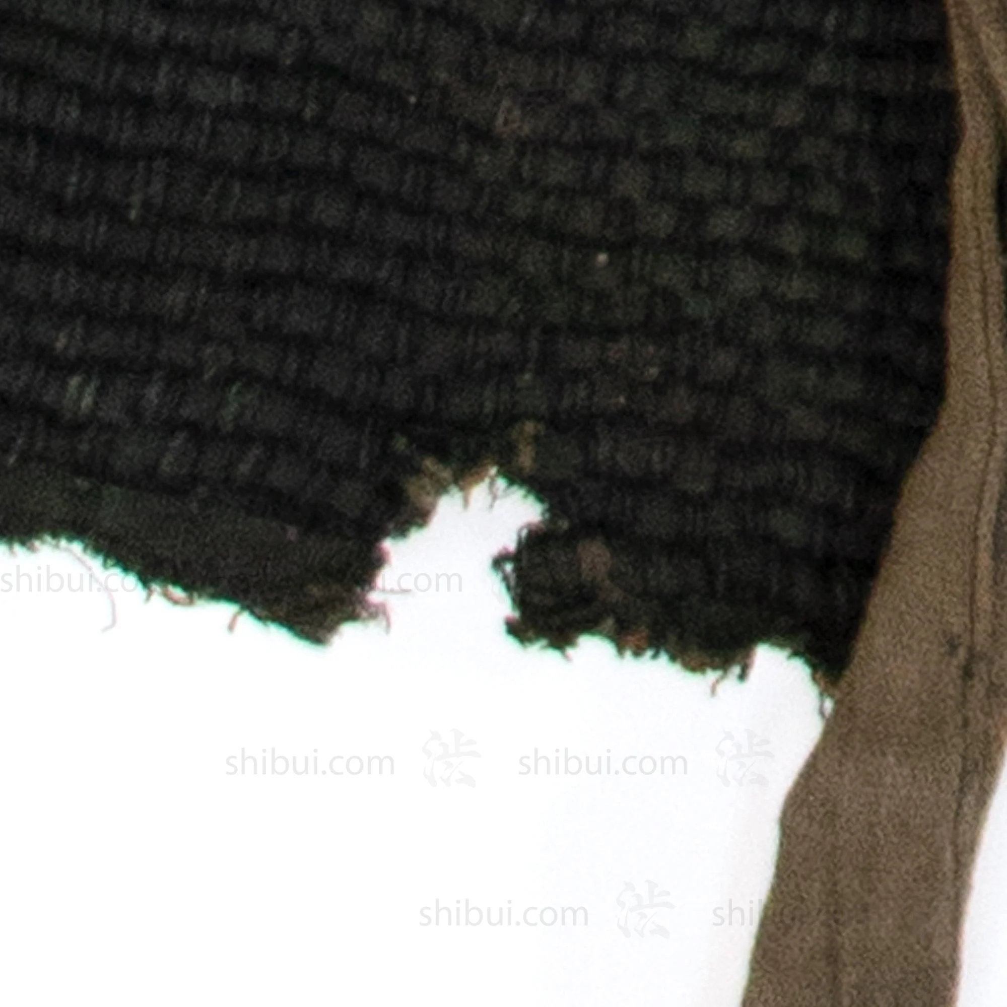 Sashiko Fireman's Hat with Water Wheel Motif - Image 5