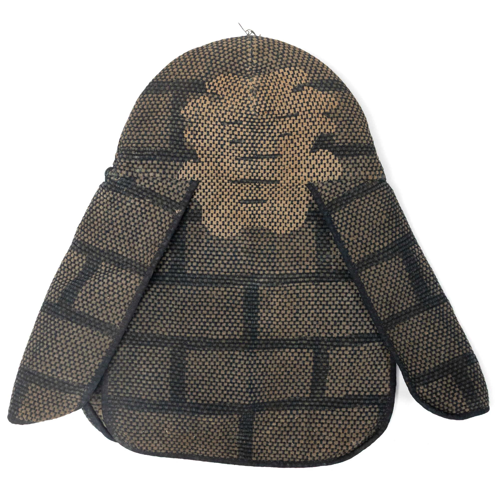 Sashiko Fireman's Hat with Tsutsugaki Tiger Interior - Image 4