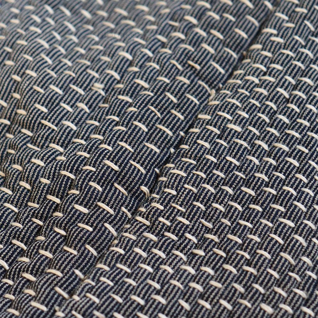 Sashiko Indigo Blanket Multi Layer Indigo Boro Patched Japanese Antique Cloth - Image 5