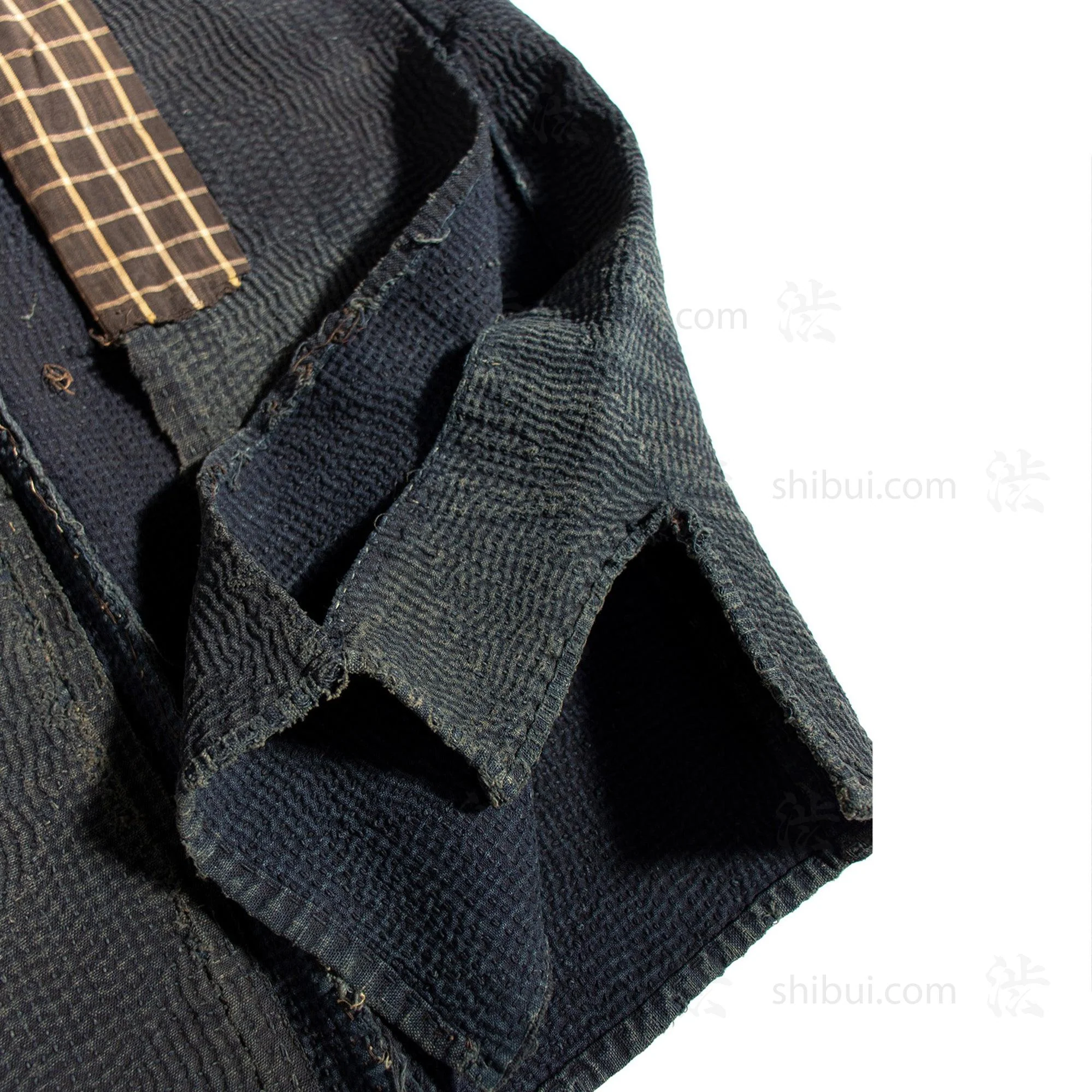 Sashiko Quilted Reinforced Indigo Cotton Workers Vest - Image 6