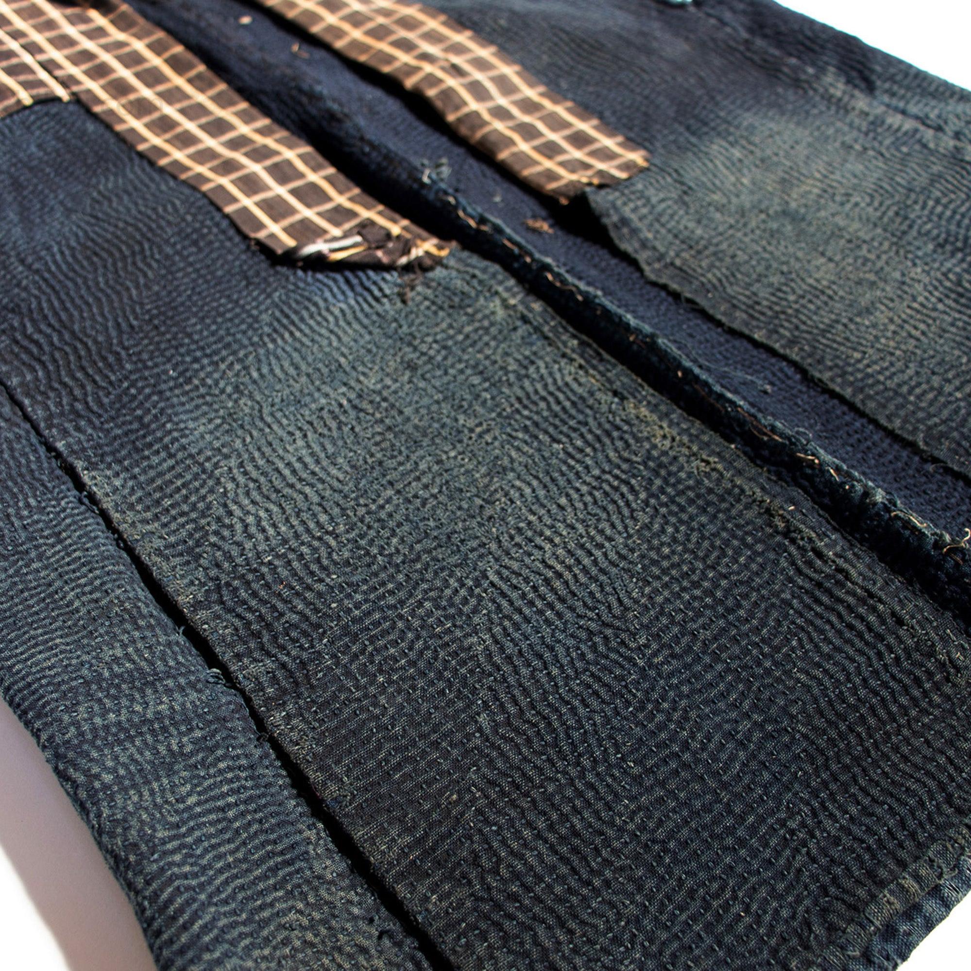 Sashiko Quilted Reinforced Indigo Cotton Workers Vest - Image 7