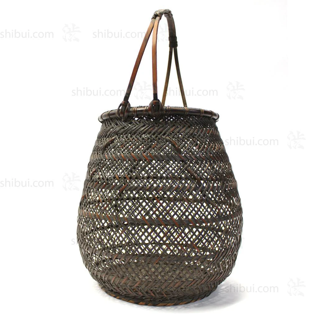 Hanakago - Finely Woven flower Arranging Basket Signed "Chikuyosai" - Image 5