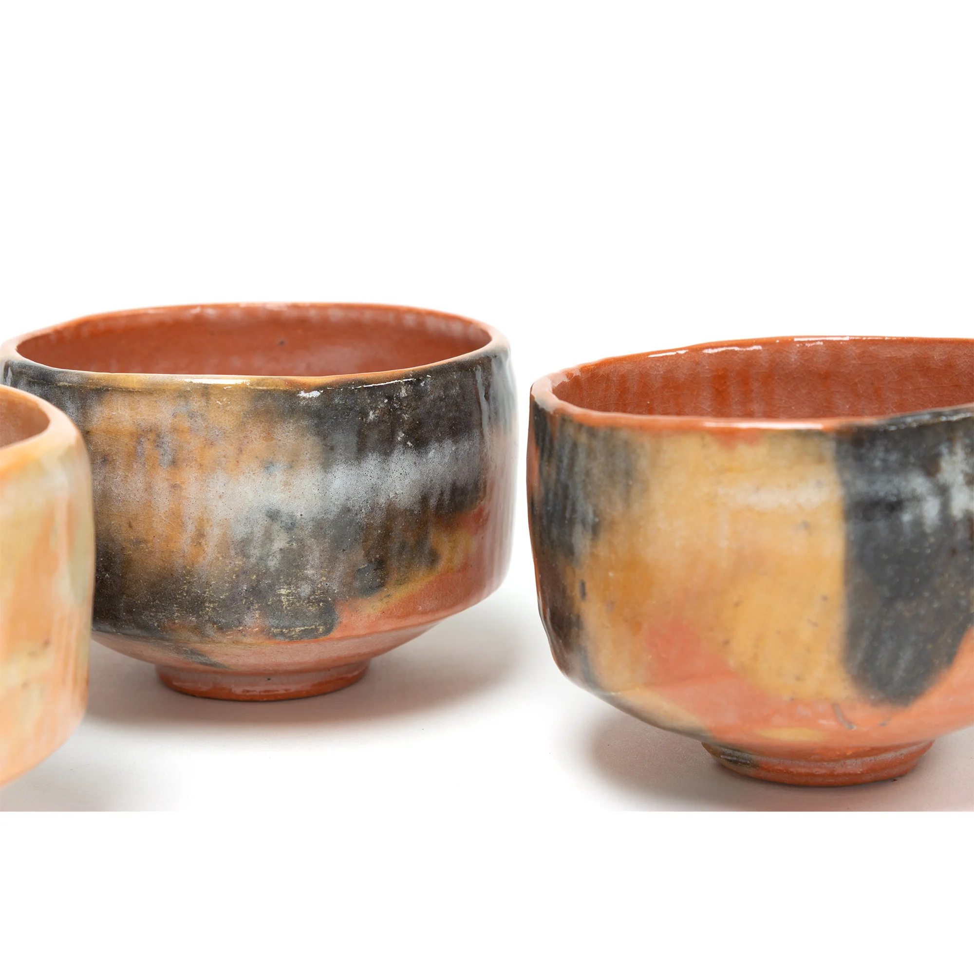 Set of Seven Raku Chawan | Japanese Tea Bowl - Image 11