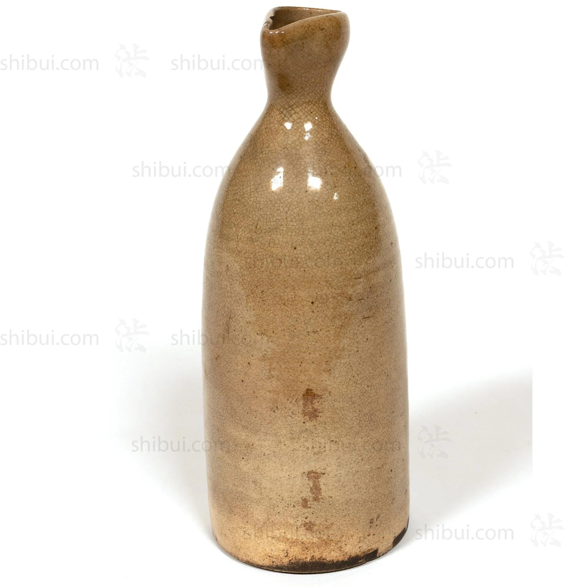 Seto Sake Bottle -  Antique Japanese Rice Wine Bottle - Image 3