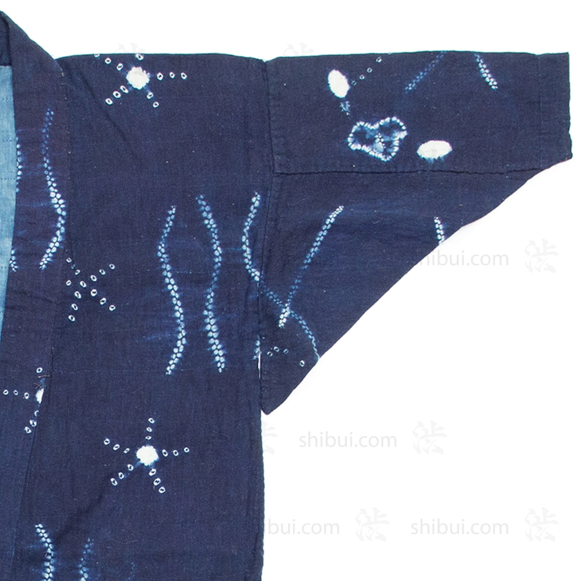 Shibori Farmer's Coat Indigo Dyed Cotton - Image 2