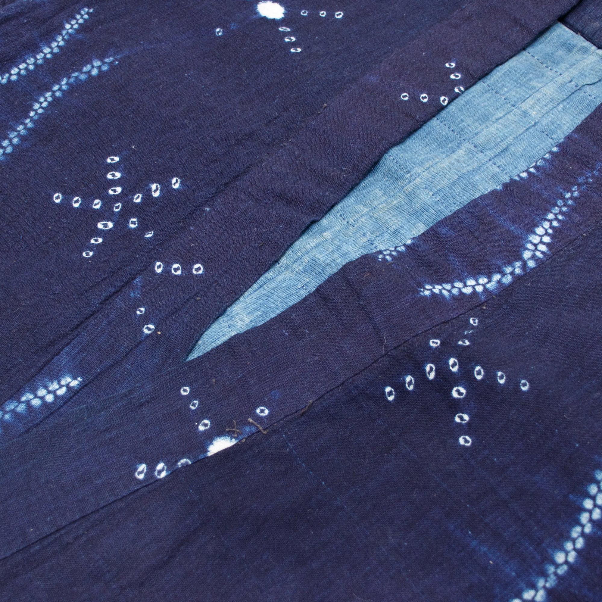Shibori Farmer's Coat Indigo Dyed Cotton - Image 4