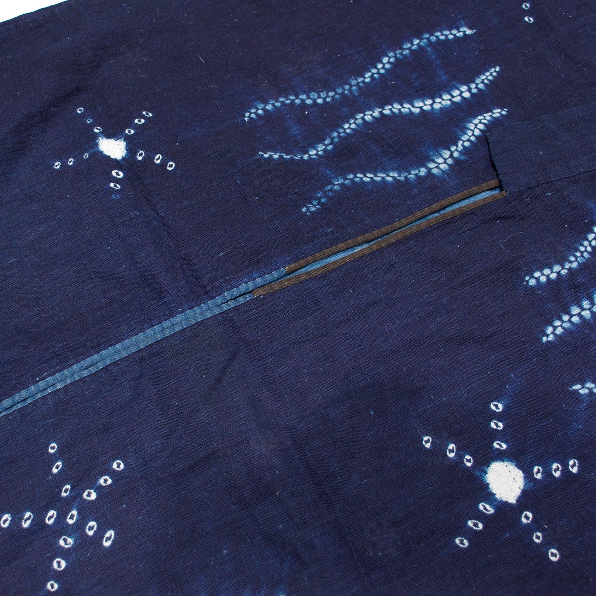 Shibori Farmer's Coat Indigo Dyed Cotton - Image 5