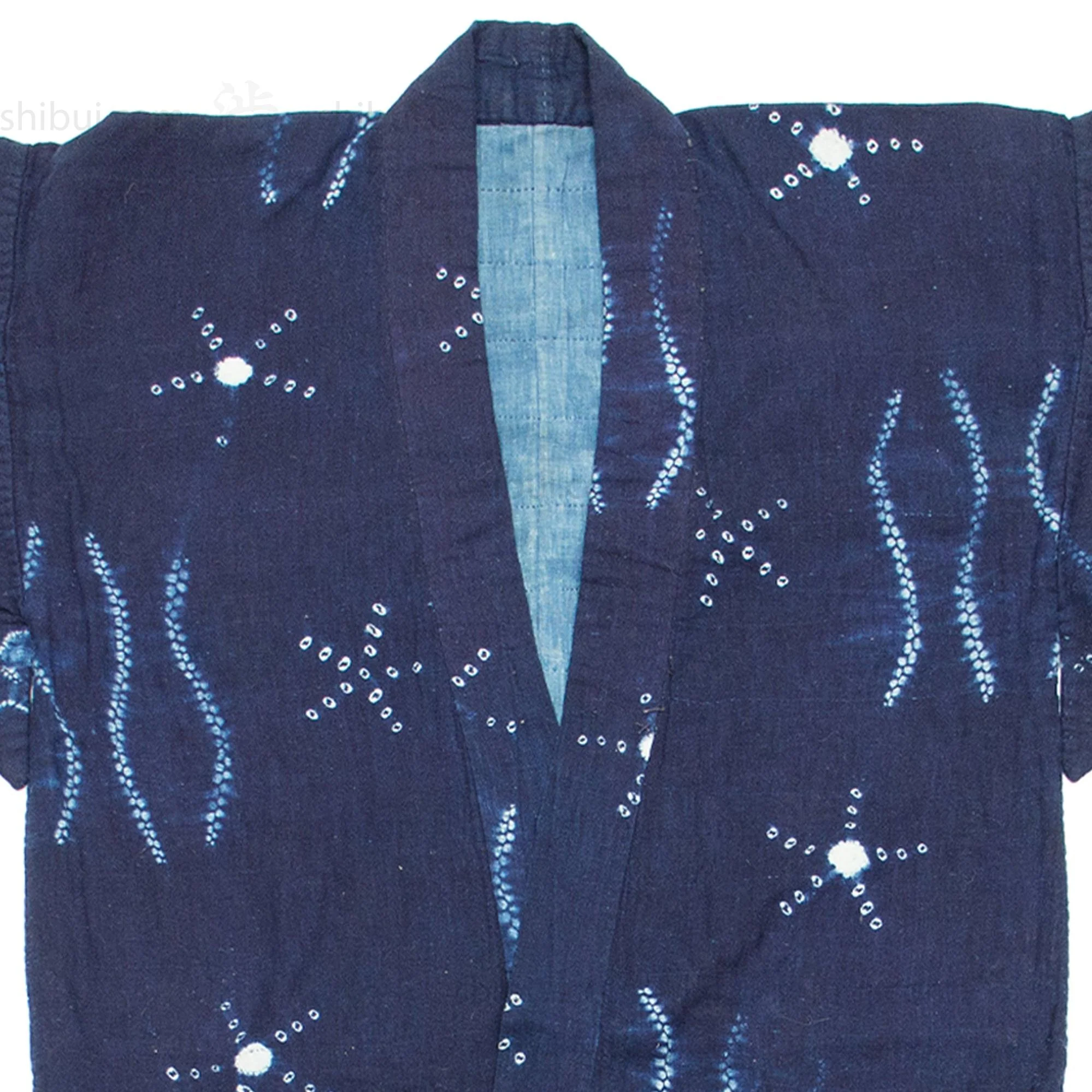 Shibori Farmer's Coat Indigo Dyed Cotton - Image 7