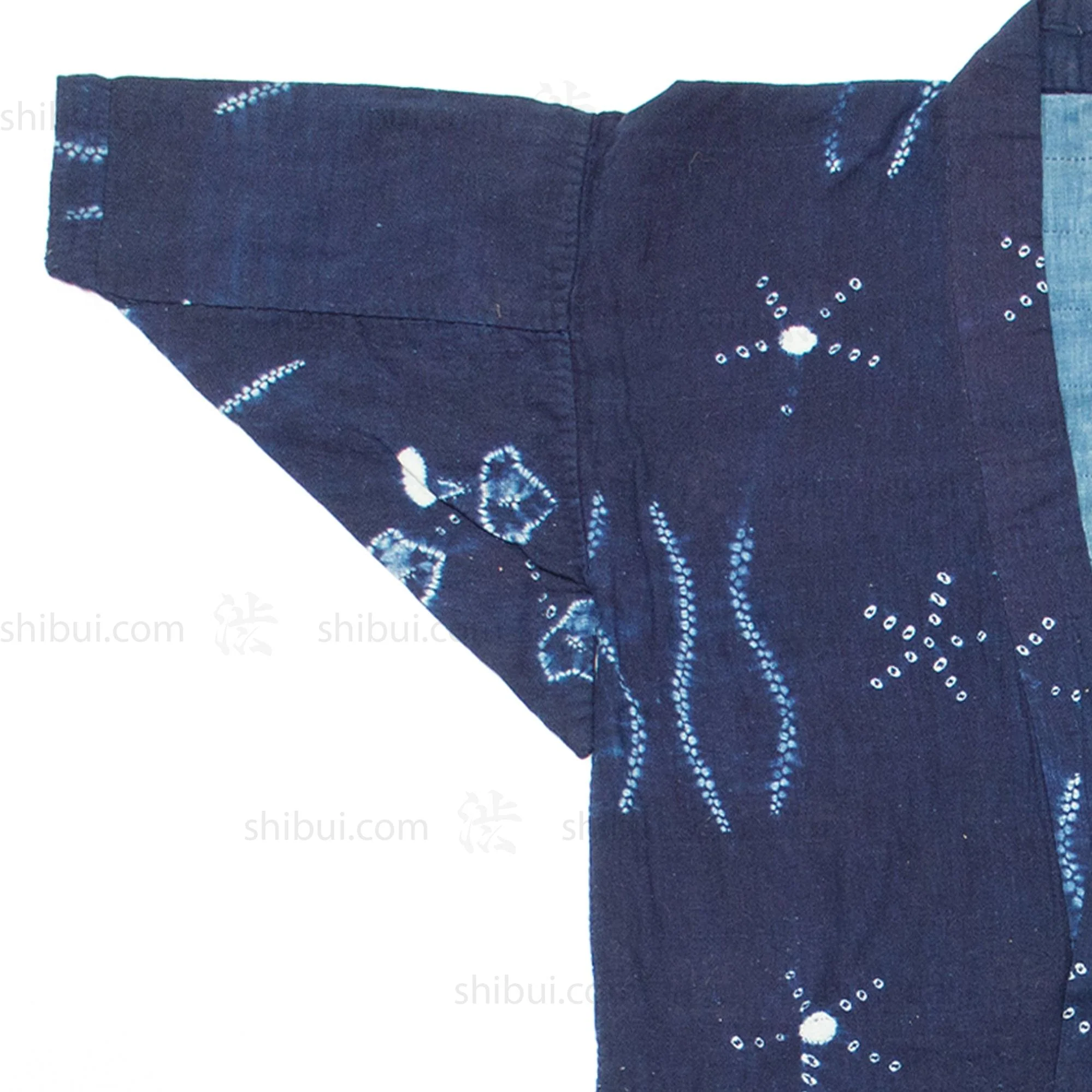Shibori Farmer's Coat Indigo Dyed Cotton - Image 9