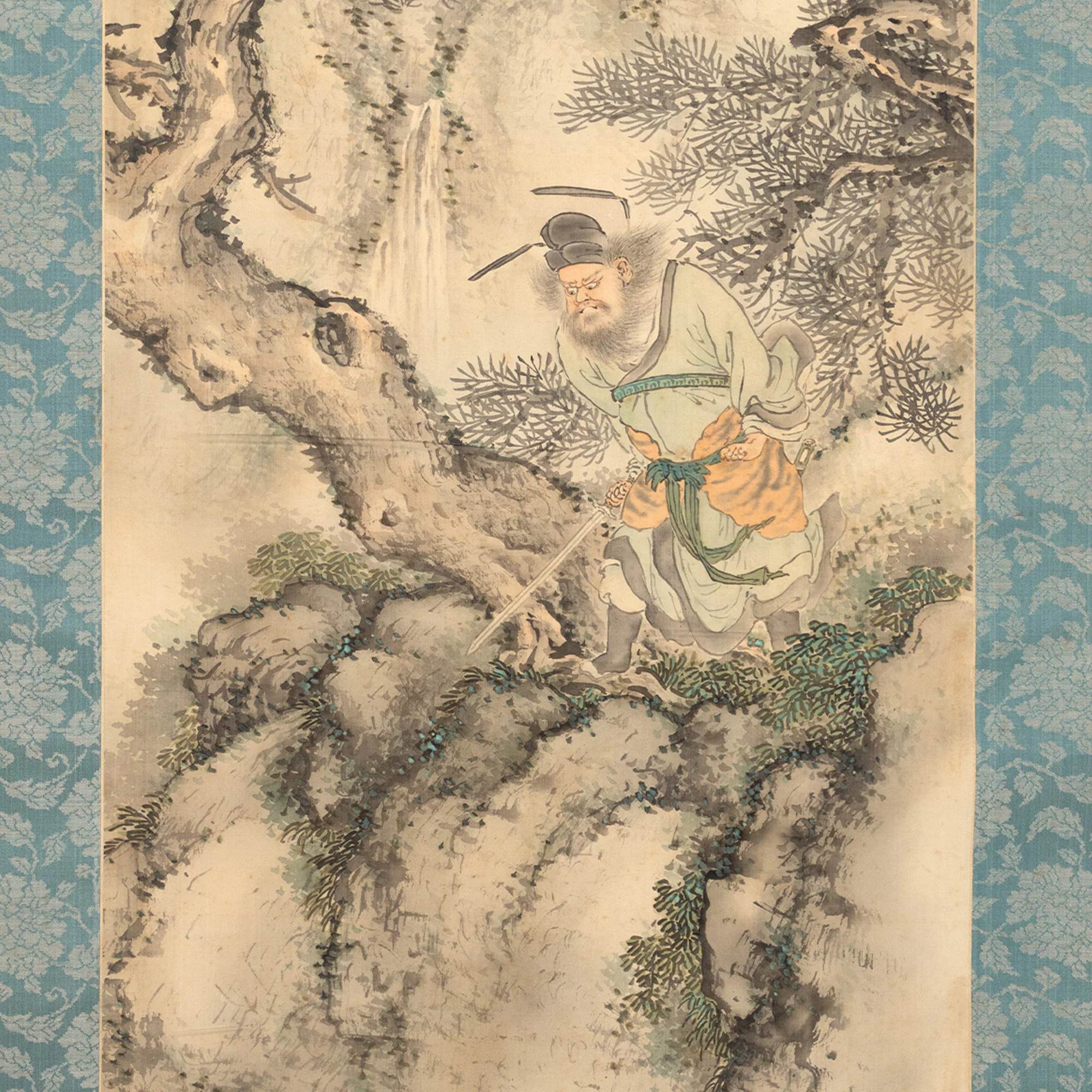 Shoki and Demon in the Mountain Scroll - Image 3