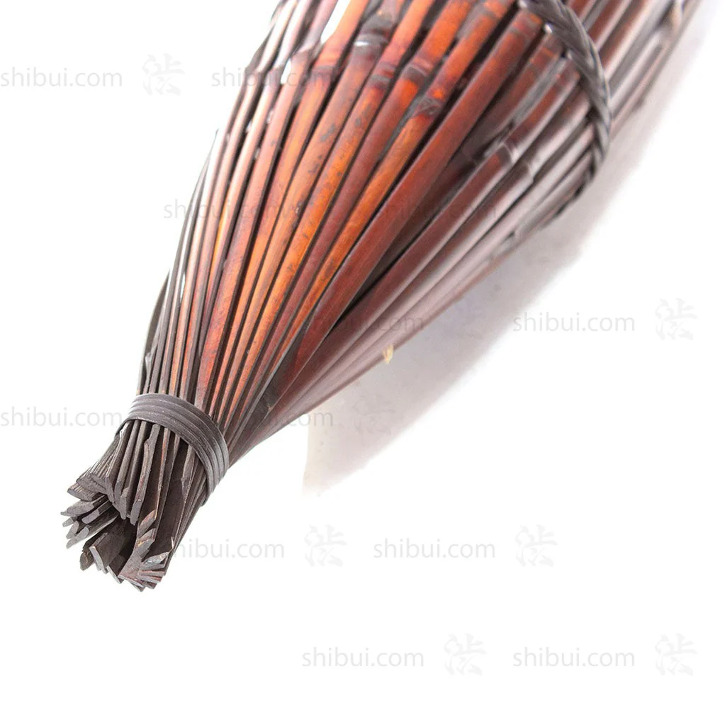 Signed Wall Hanging Japanese Bamboo Ikebana Flower Basket with Box - Image 4