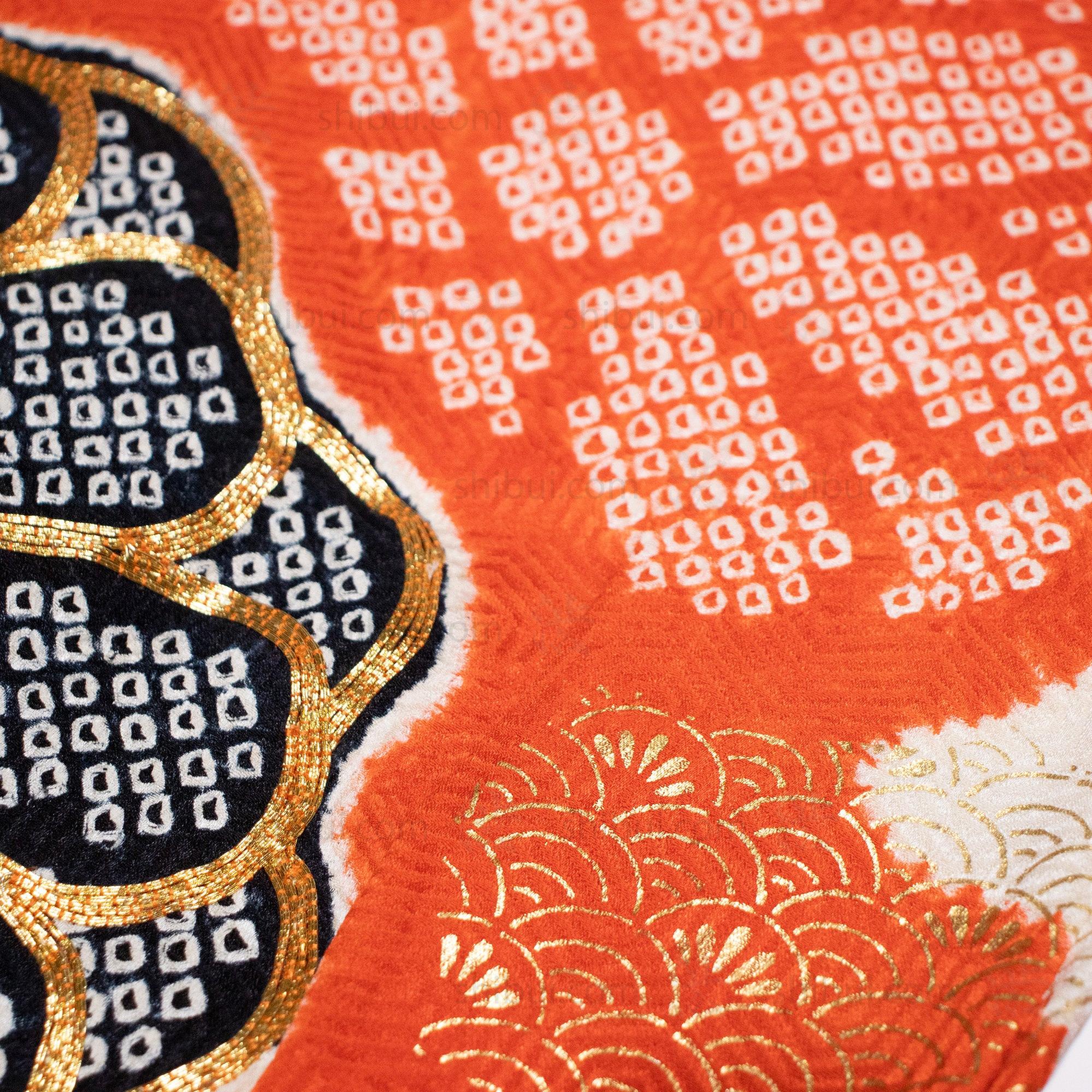 Silk Shibori Furisode | Japanese Women's Kimono - Image 3