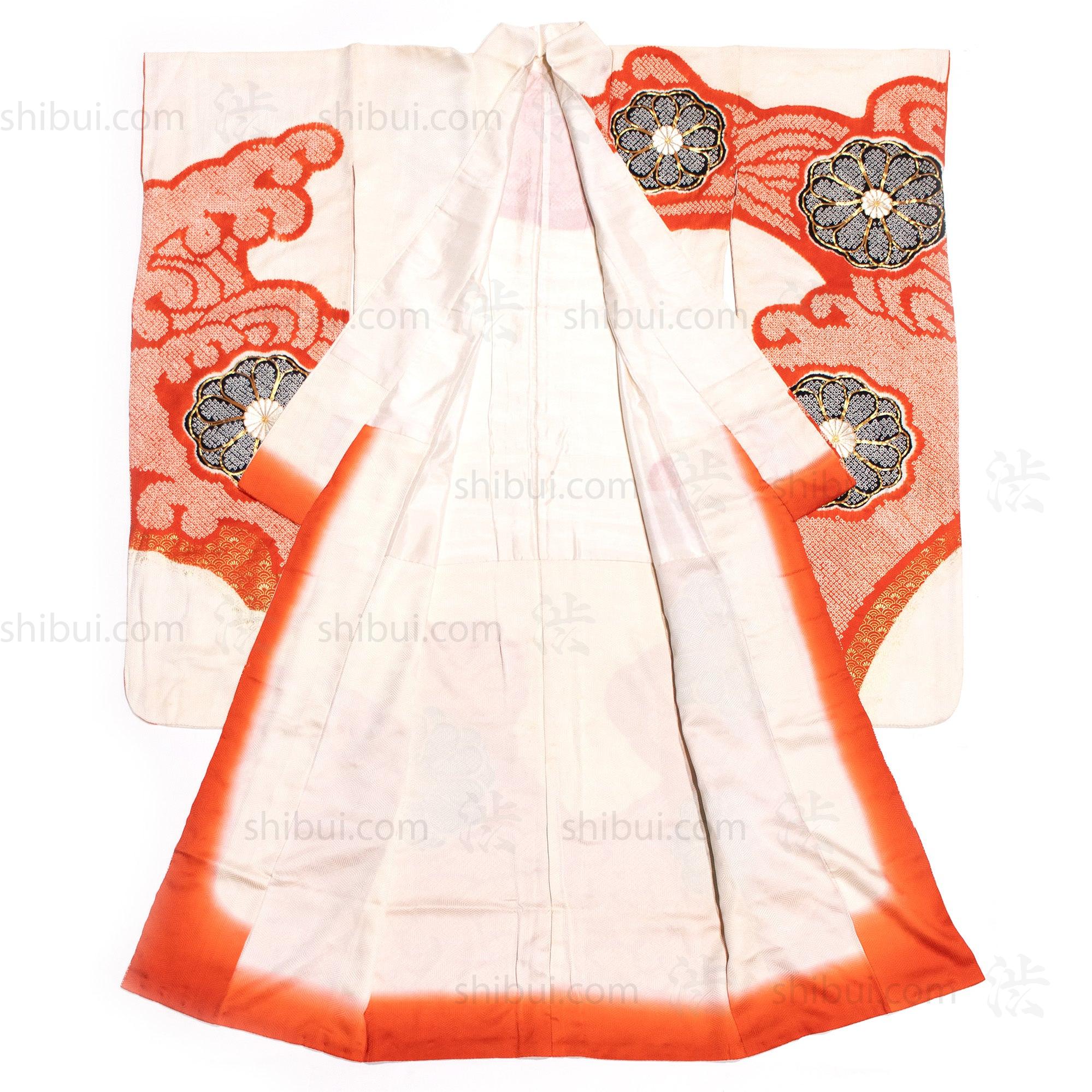 Silk Shibori Furisode | Japanese Women's Kimono - Image 6