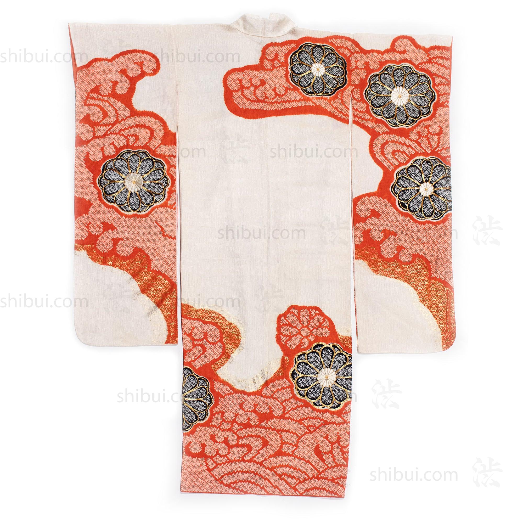 Silk Shibori Furisode | Japanese Women's Kimono - Image 7