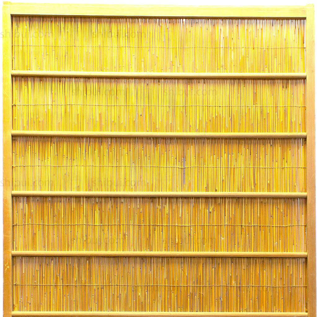 Single Sugi Yoshido Door | Japanese Cedar and Bamboo Wooden Doors for Summer - Image 6