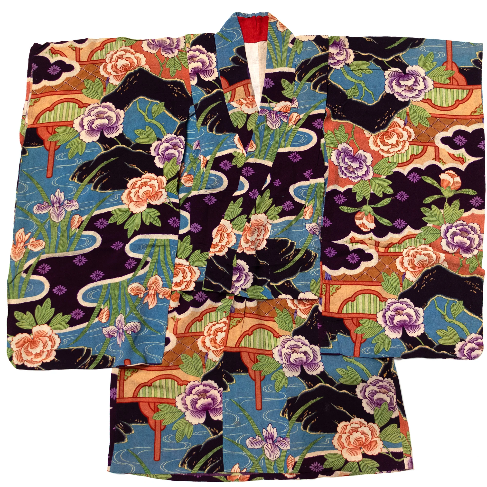 Chirimen Girls Kimono | Taisho Era - Image 2