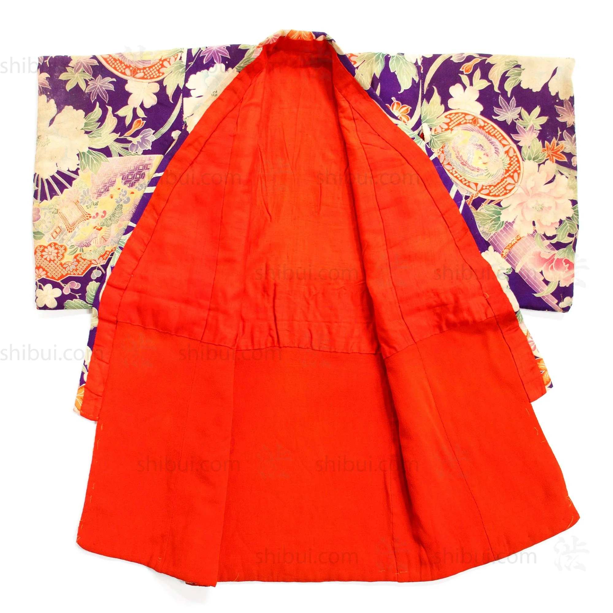 Small Taisho Era Girls Kimono - Image 3