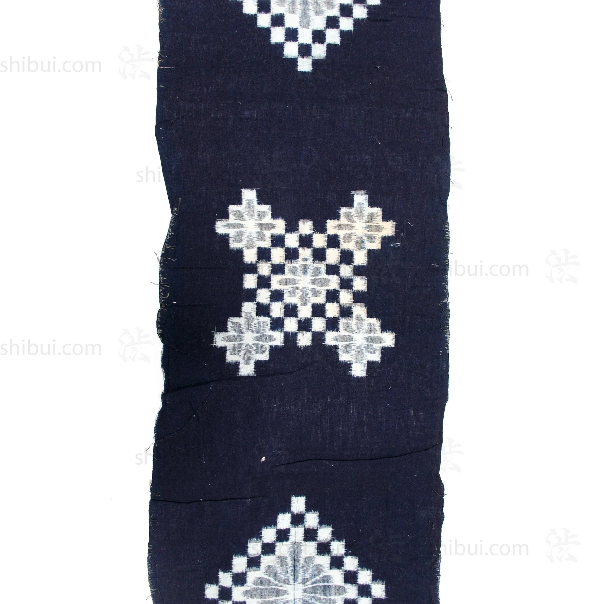 Snowflake Kasuri Textile Fragments | Japanese Indigo Cotton - Image 7