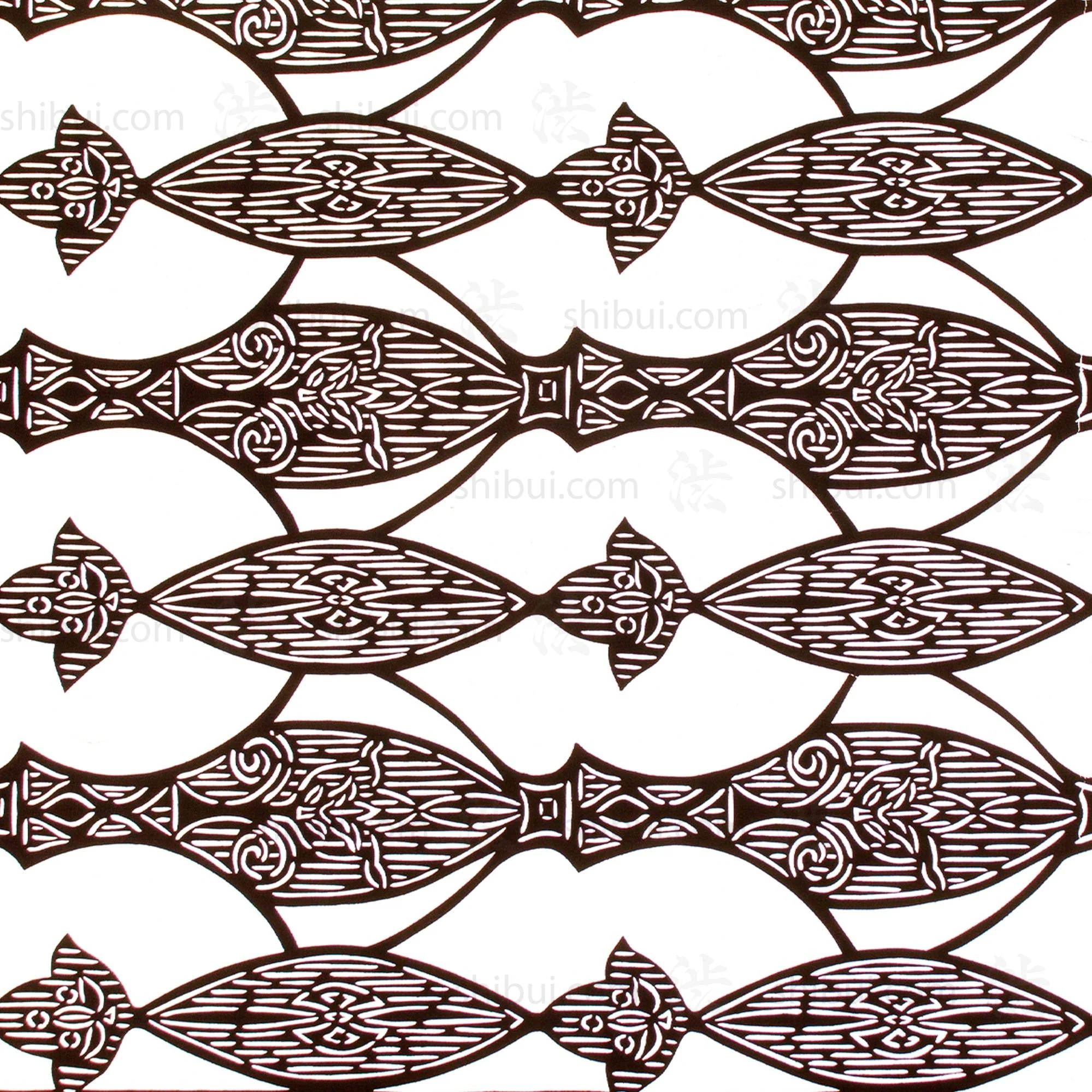 Katagami | Japanese Lacquered Paper Stencil - Image 2