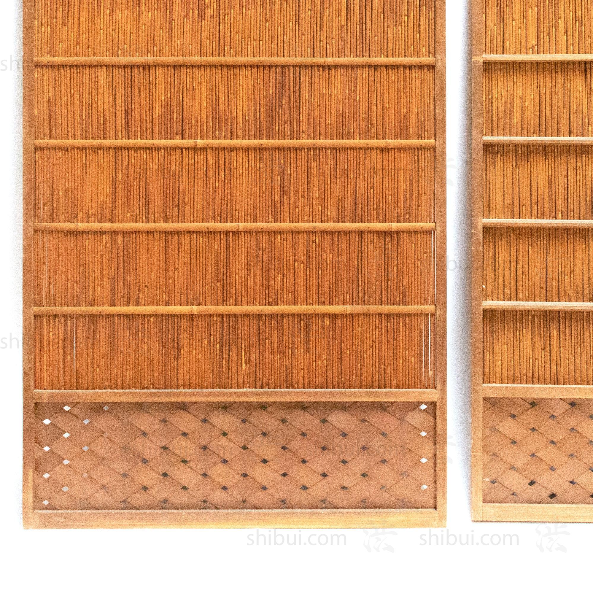 Sugi & Yoshido Reed Doors (Sold Individually) | Japanese Cedar and Bamboo Wooden Doors for Summer | Architectural Decor - Image 2