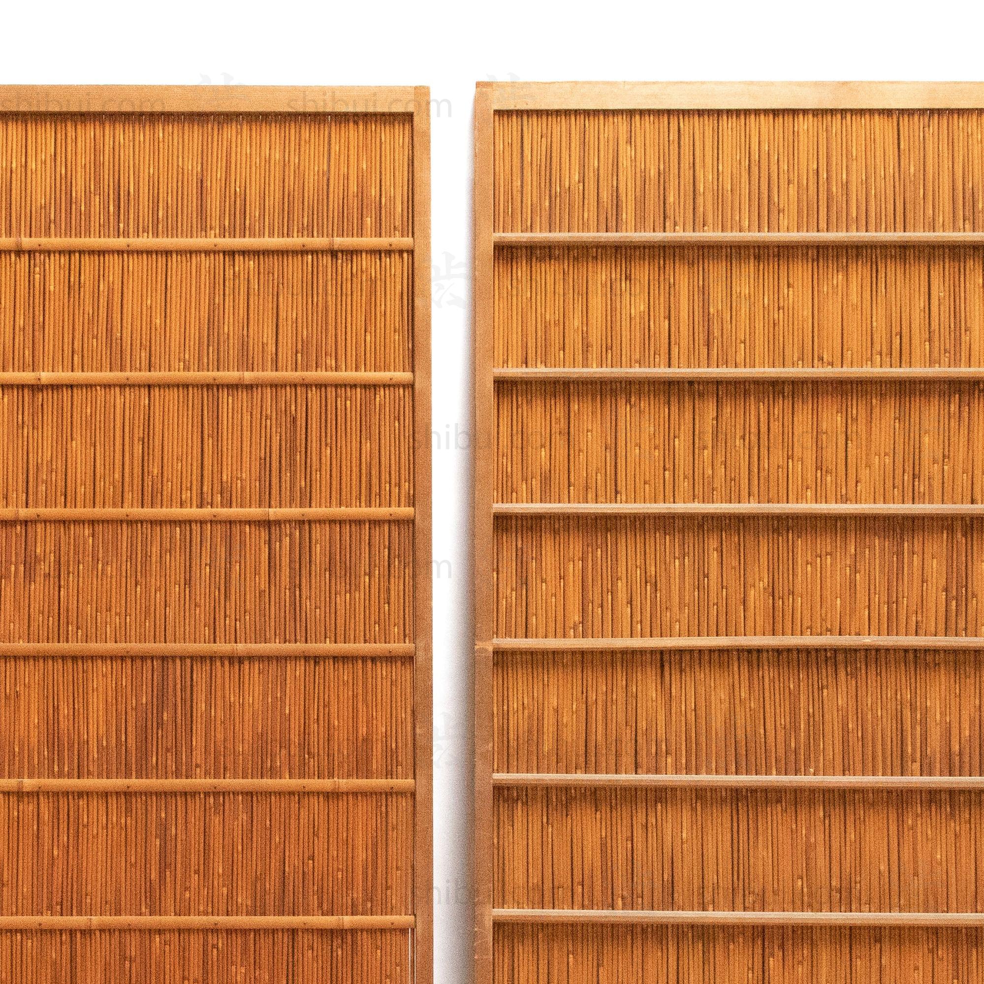 Sugi & Yoshido Reed Doors (Sold Individually) | Japanese Cedar and Bamboo Wooden Doors for Summer | Architectural Decor - Image 3