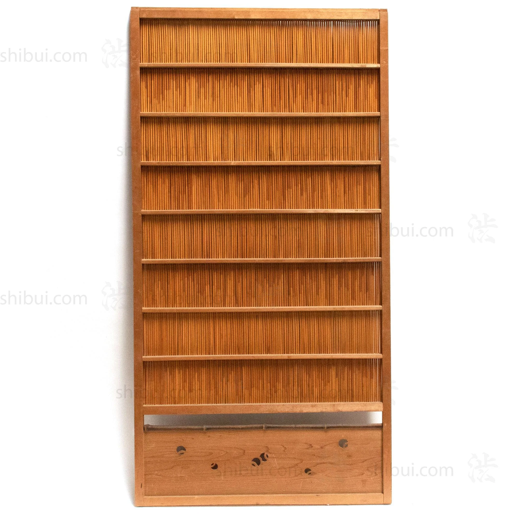 Sugi & Yoshido Reed Door | Japanese Cedar and Bamboo Wooden Door for Summer | Architectural Decor - Image 3