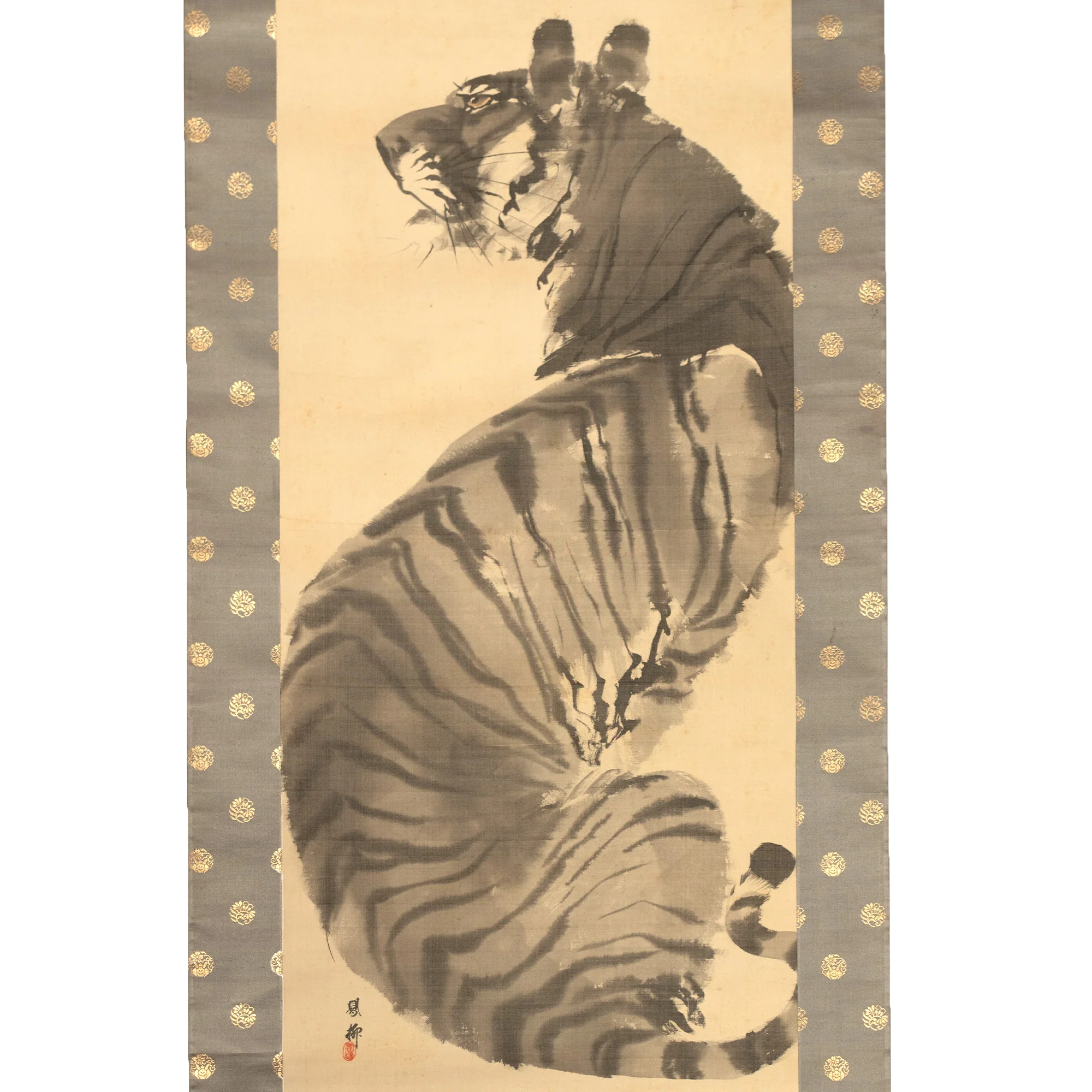 Sumi-e Tiger Scroll - Image 2
