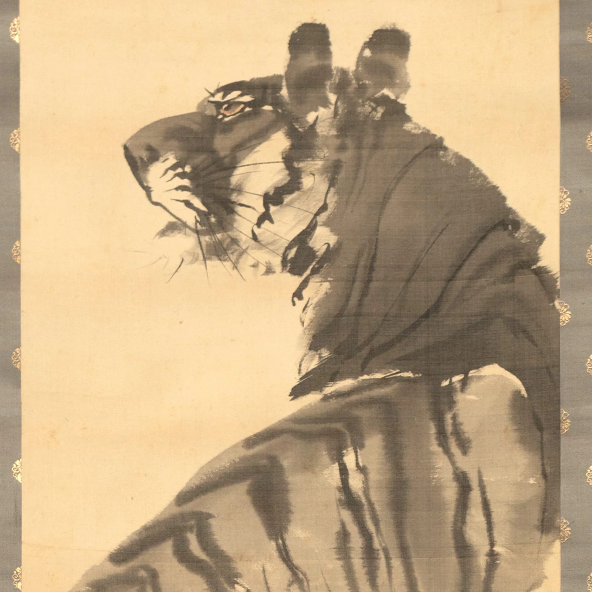 Sumi-e Tiger Scroll - Image 3