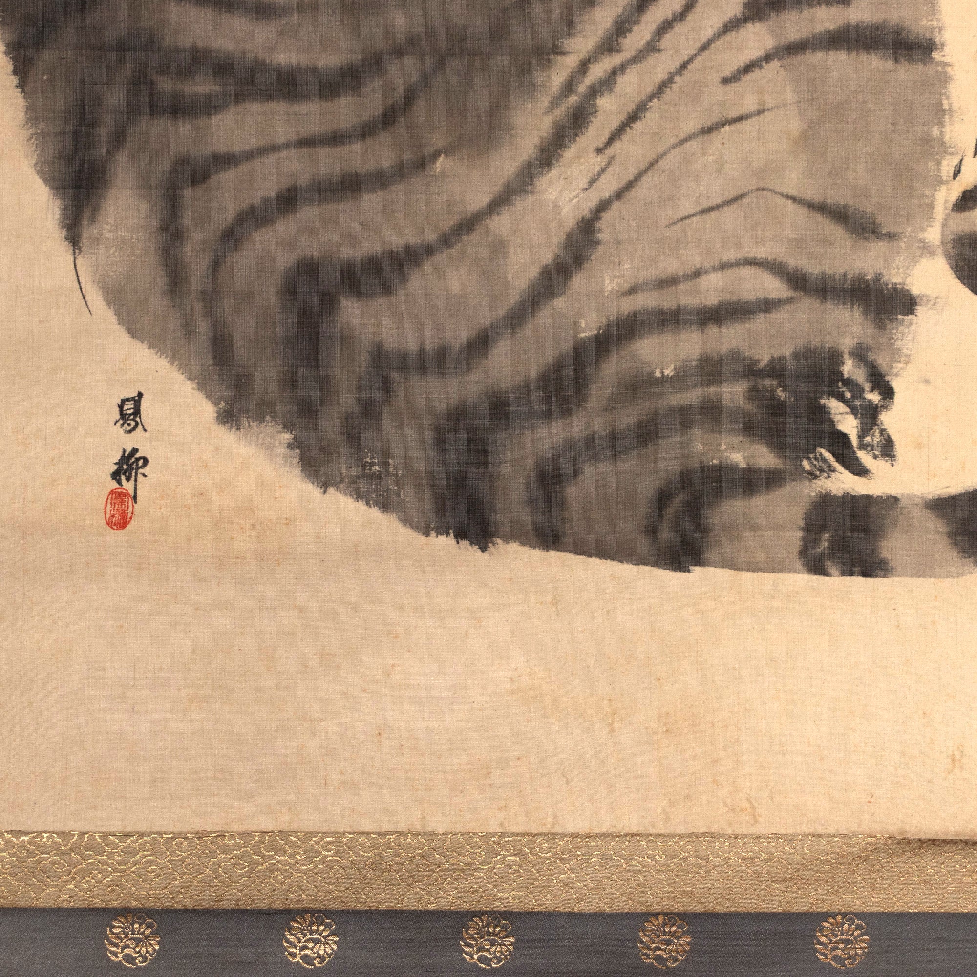 Sumi-e Tiger Scroll - Image 4