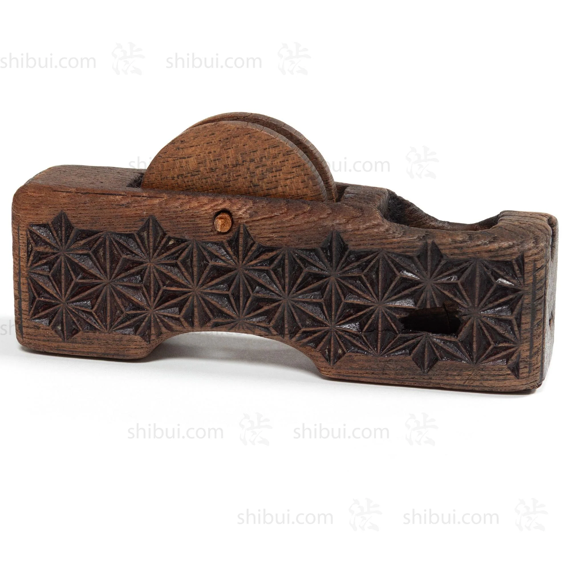 Sumitsubo  Carpenters Ink Line With Asanoha Carved Design