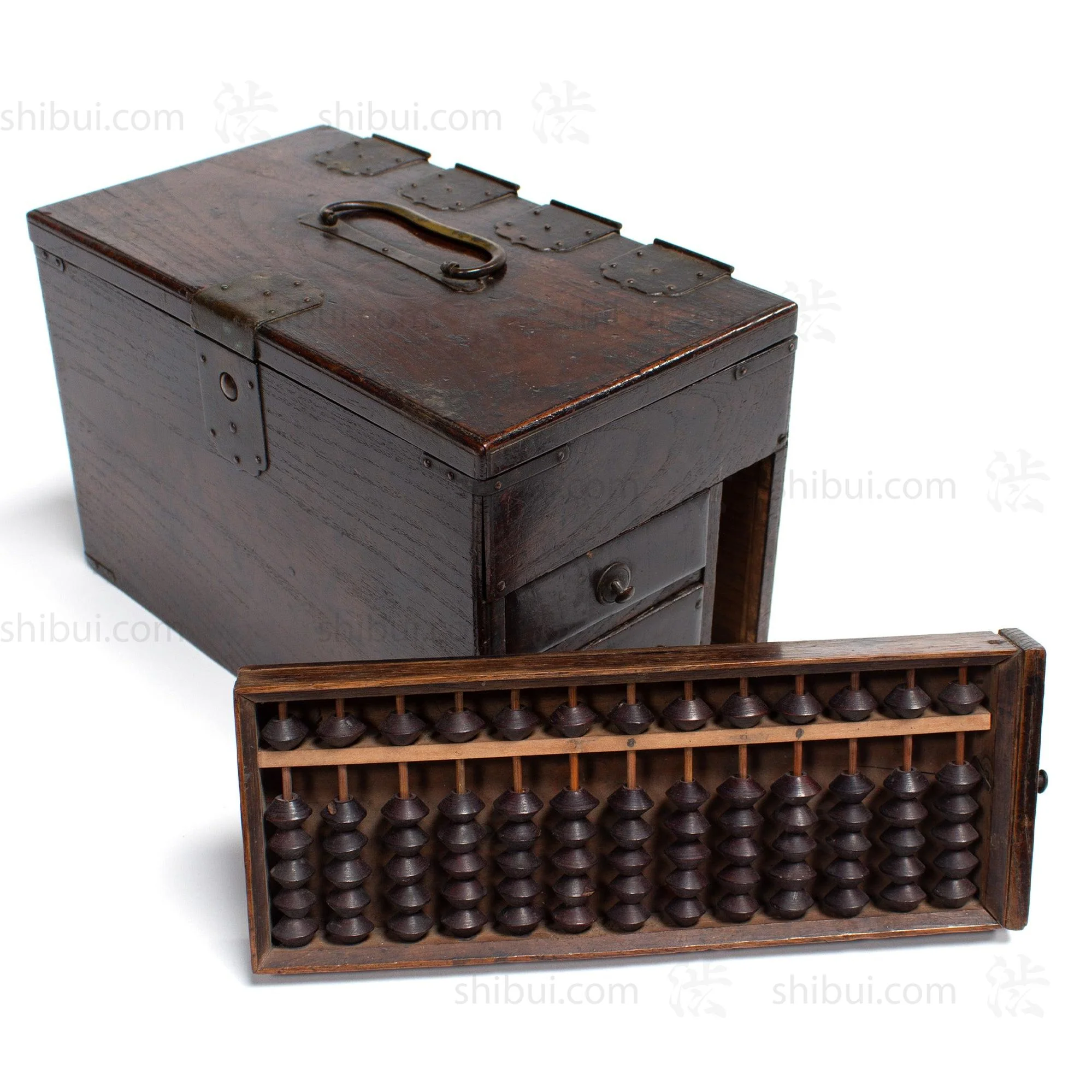 Suzuri Bako with Soroban | Japanese Writing Box & Abacus - Image 5