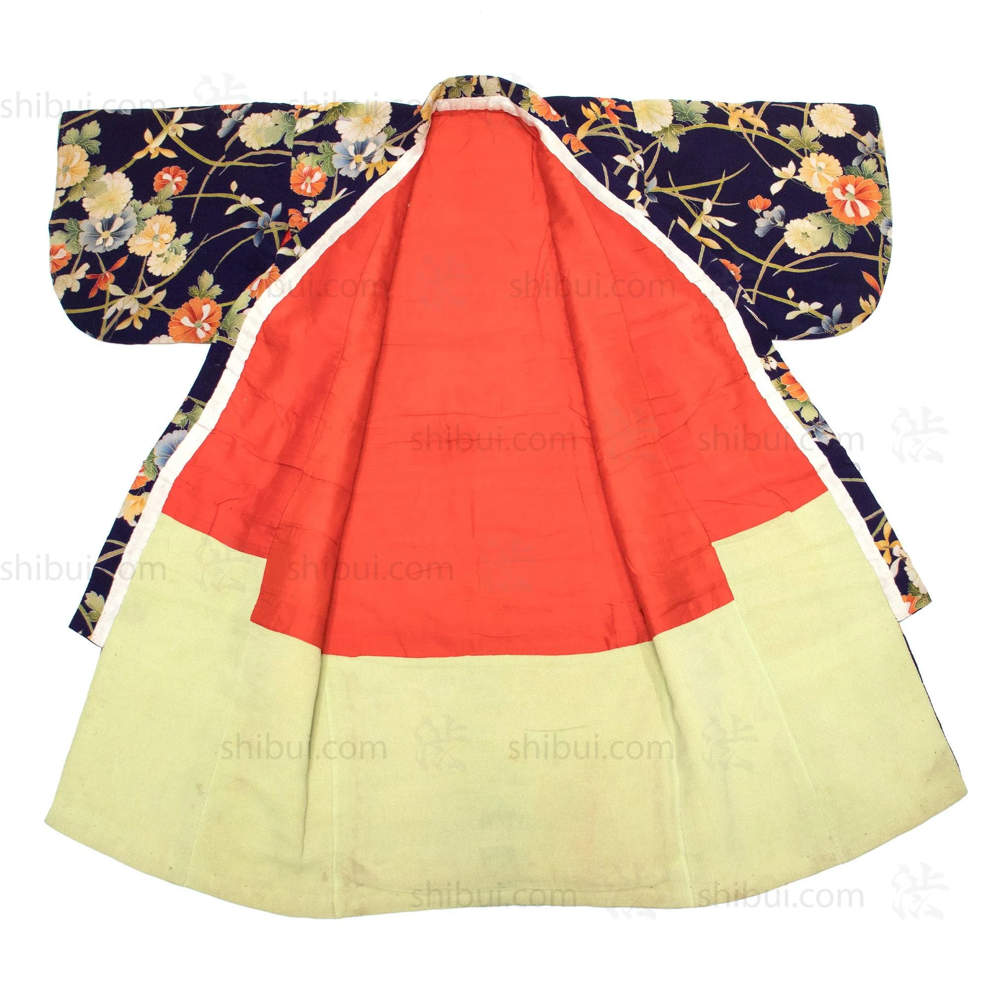 Taisho Era Girls Chirimen Kimono - Image 4