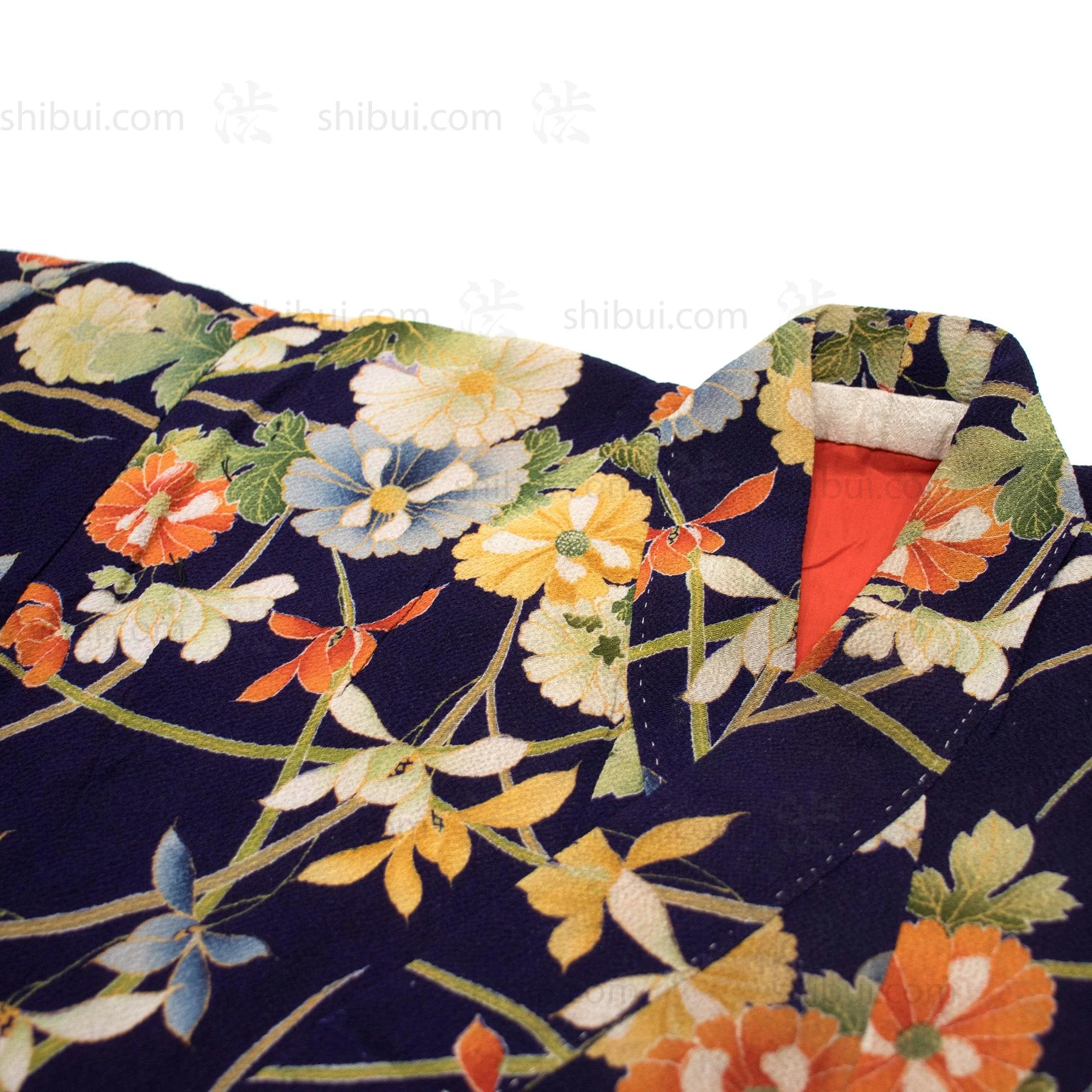 Taisho Era Girls Chirimen Kimono - Image 5