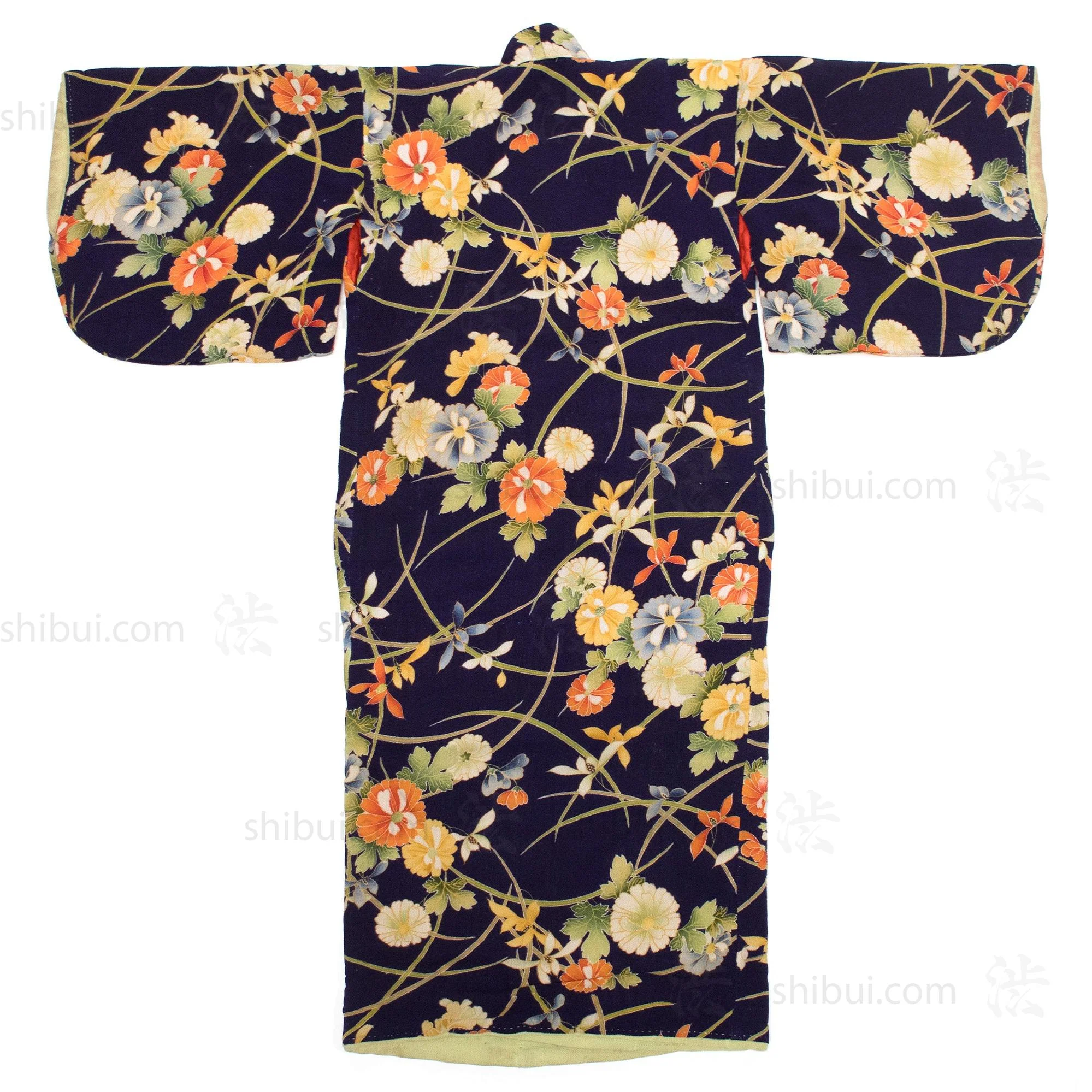 Taisho Era Girls Chirimen Kimono - Image 6