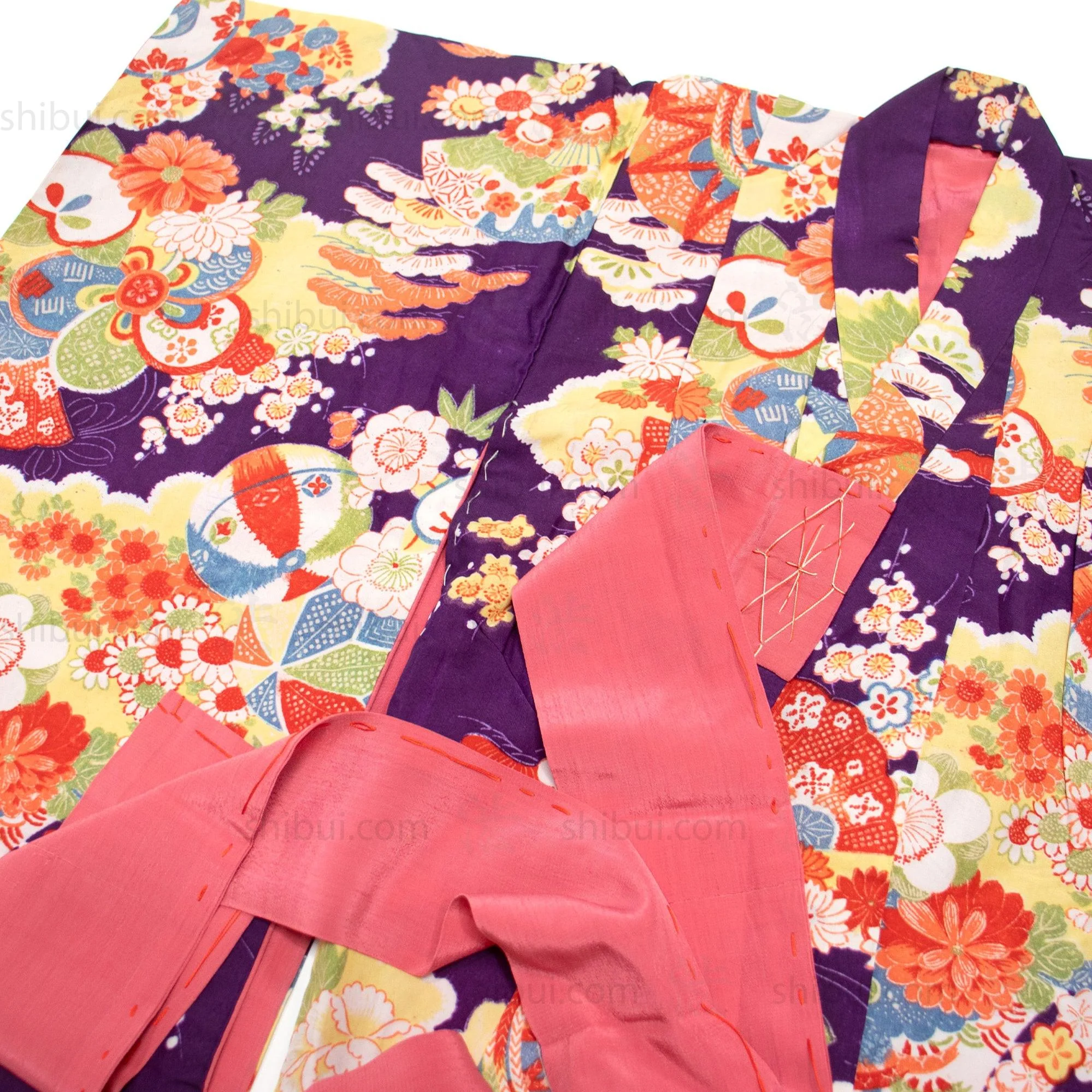 Taisho Era Girl's Silk Kimono - Image 2