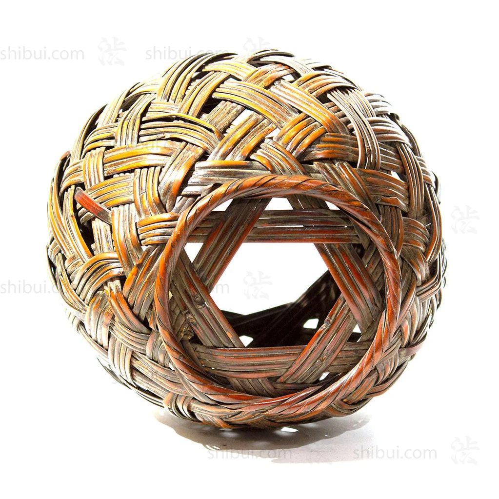 Taisho Era Japanese Antique Bamboo Ikebana Flower Basket - Image 6