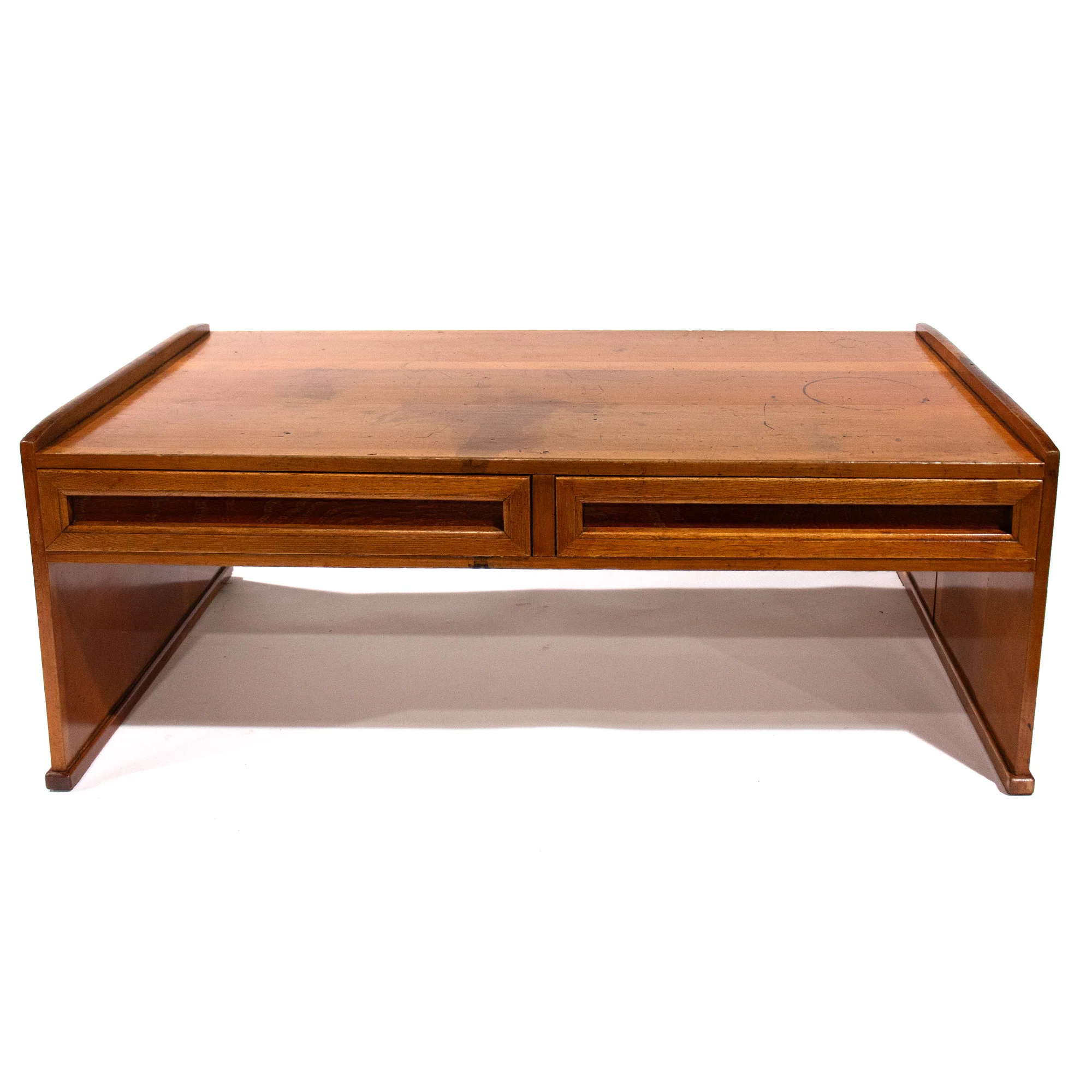Takayama Keyaki Wood Low Desk  - Early 20th Century Writing Table - Image 4