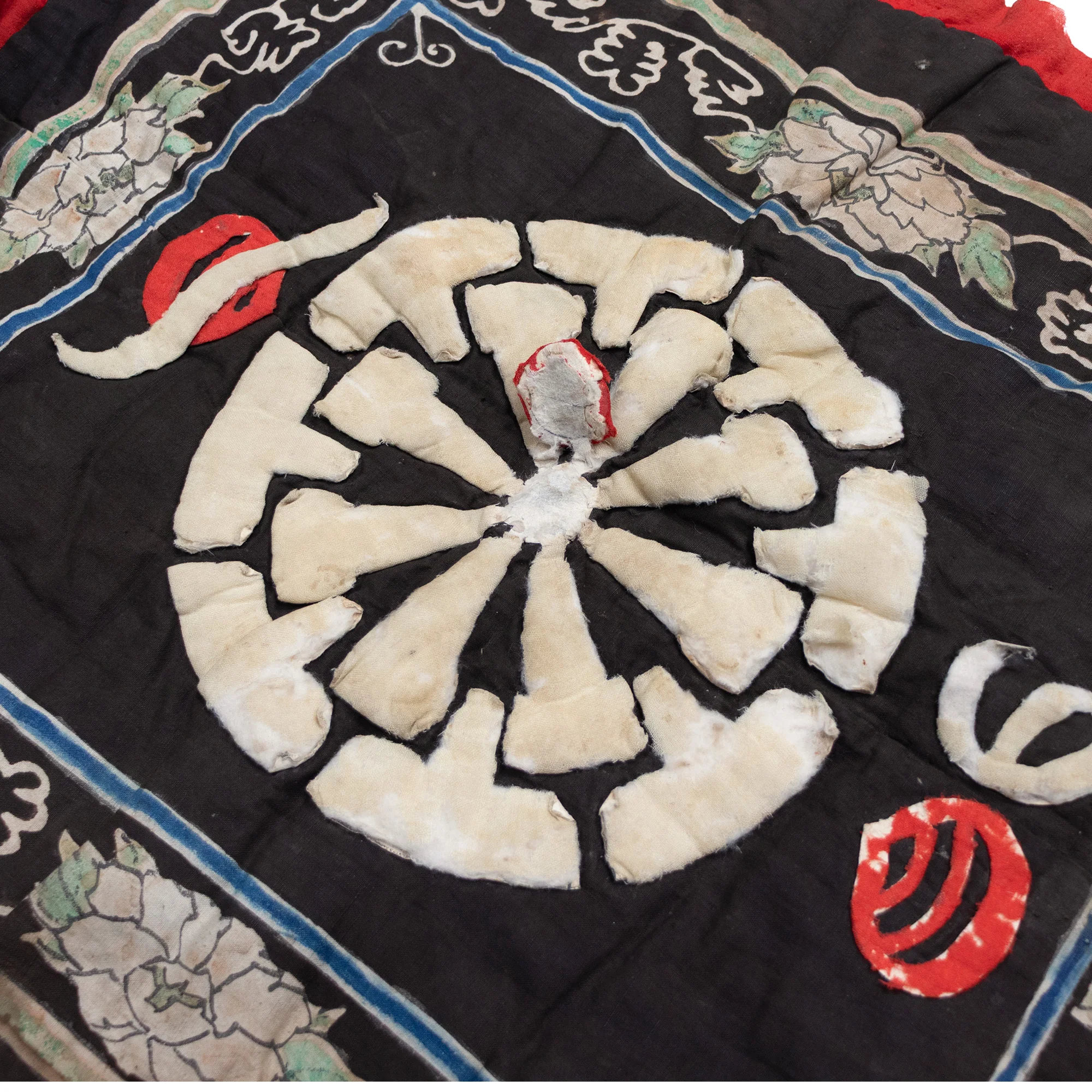 Tiger and Waterfall Umagake - Horse Banner - Japanese Indigo Tsutsugaki - Image 5