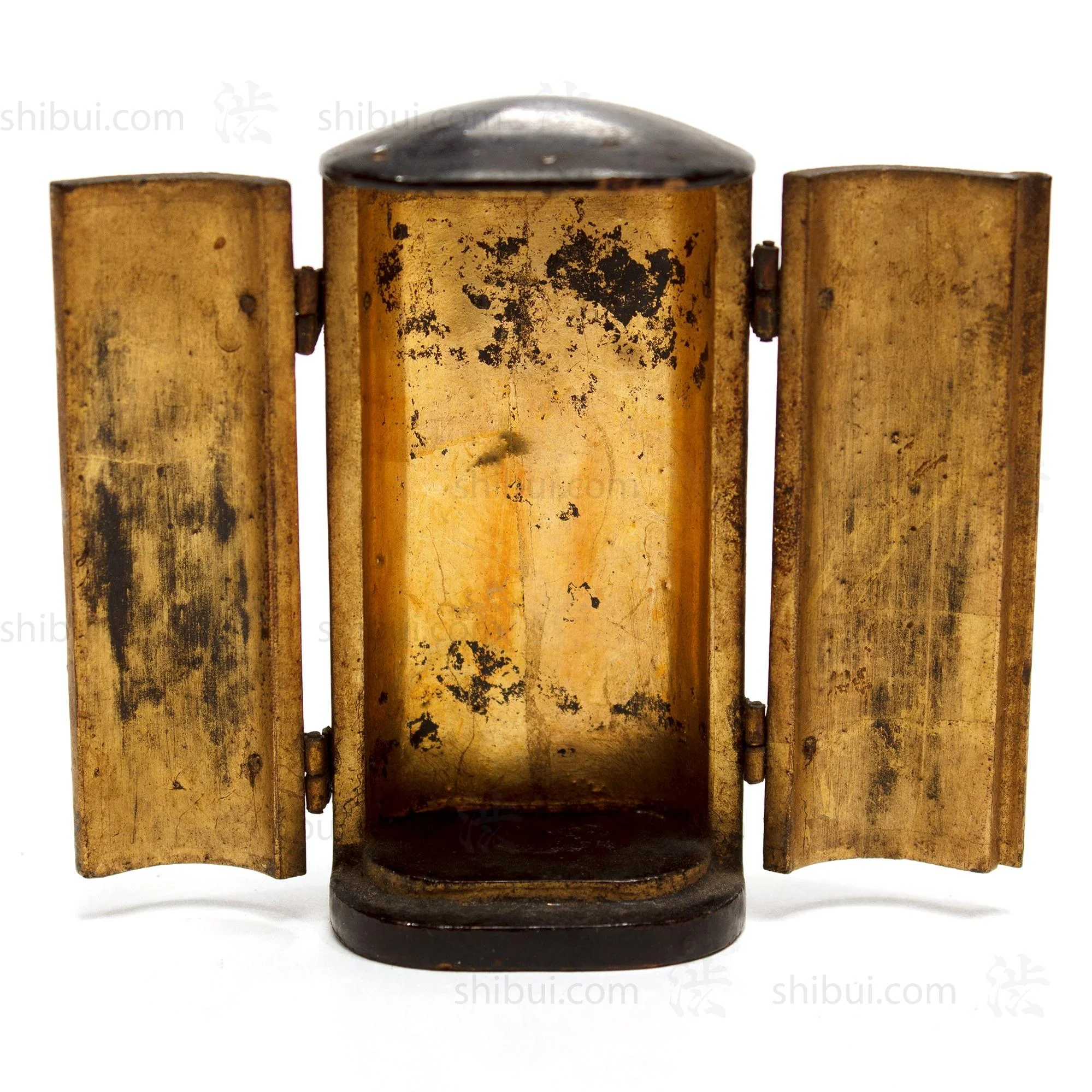 Tiny Zushi with Buddha | Japanese Antique Portable Shrine - Image 6