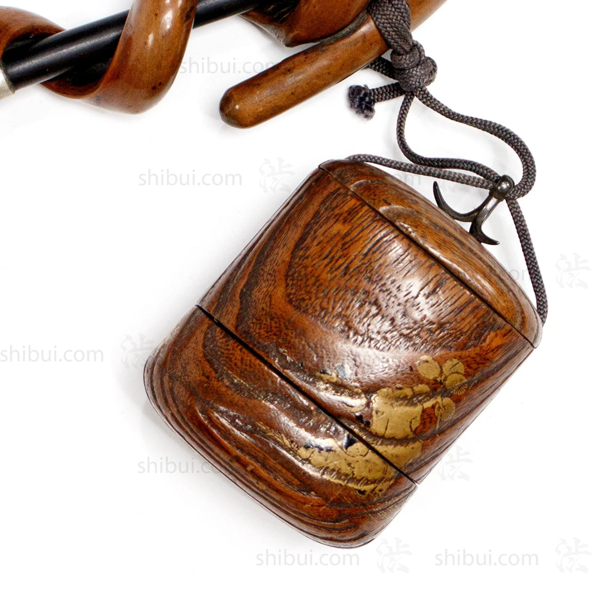 Antique Japanese Tonkotsu Pouch and Kiseru Pipe - Image 2