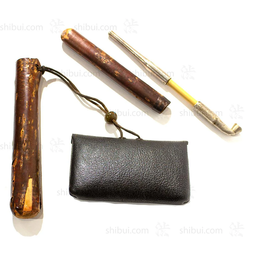 Tobacco Pouch with Cherry Bark Pipe Case - Image 5
