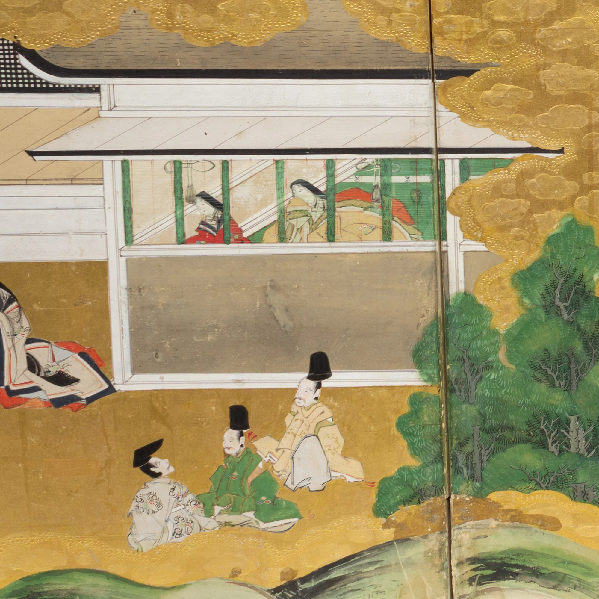 Tosa school Tale of Genji Screen - Image 12